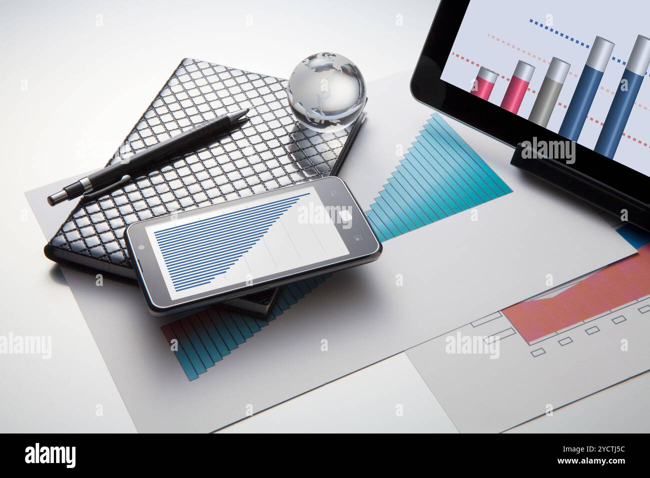 Smartphone e Tablet Foto Stock