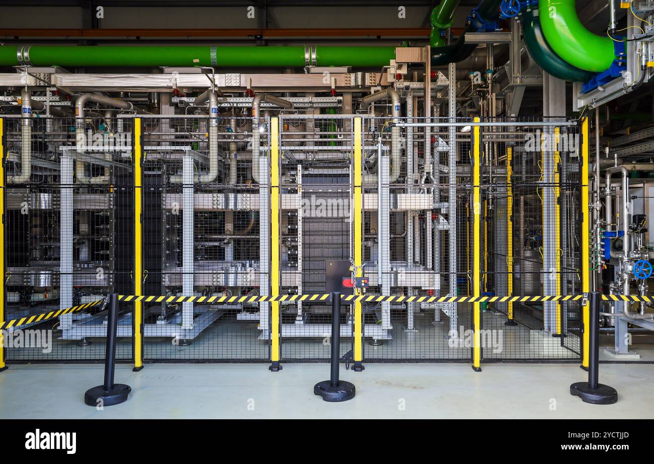 Oberhausen, Renania settentrionale-Vestfalia, Germania - idrogeno verde presso Air liquide, produzione di idrogeno presso il parco chimico OQ Chemicals. TRAILBLAZER, un 20 Foto Stock
