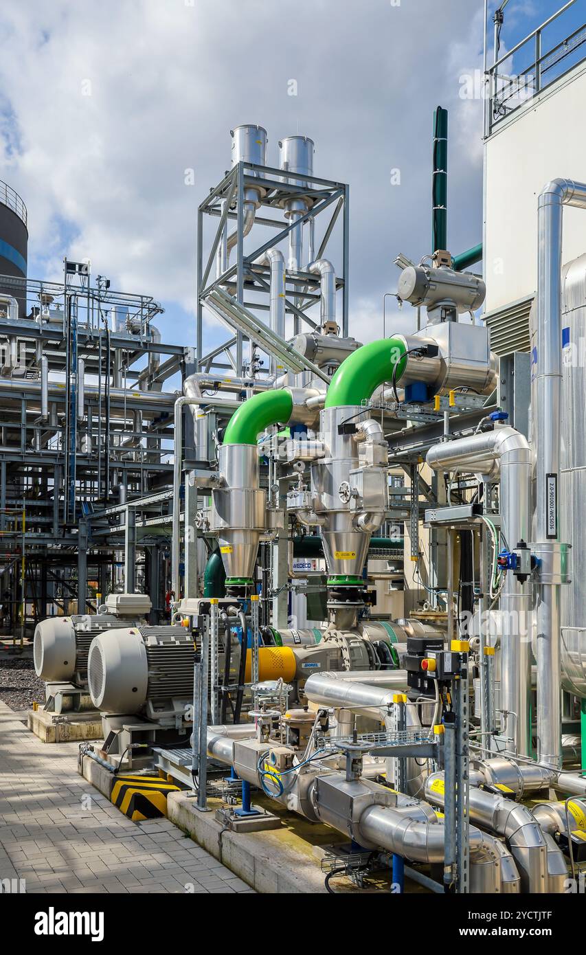 Oberhausen, Renania settentrionale-Vestfalia, Germania - idrogeno verde presso Air liquide, produzione di idrogeno presso il parco chimico OQ Chemicals. TRAILBLAZER, un 20 Foto Stock
