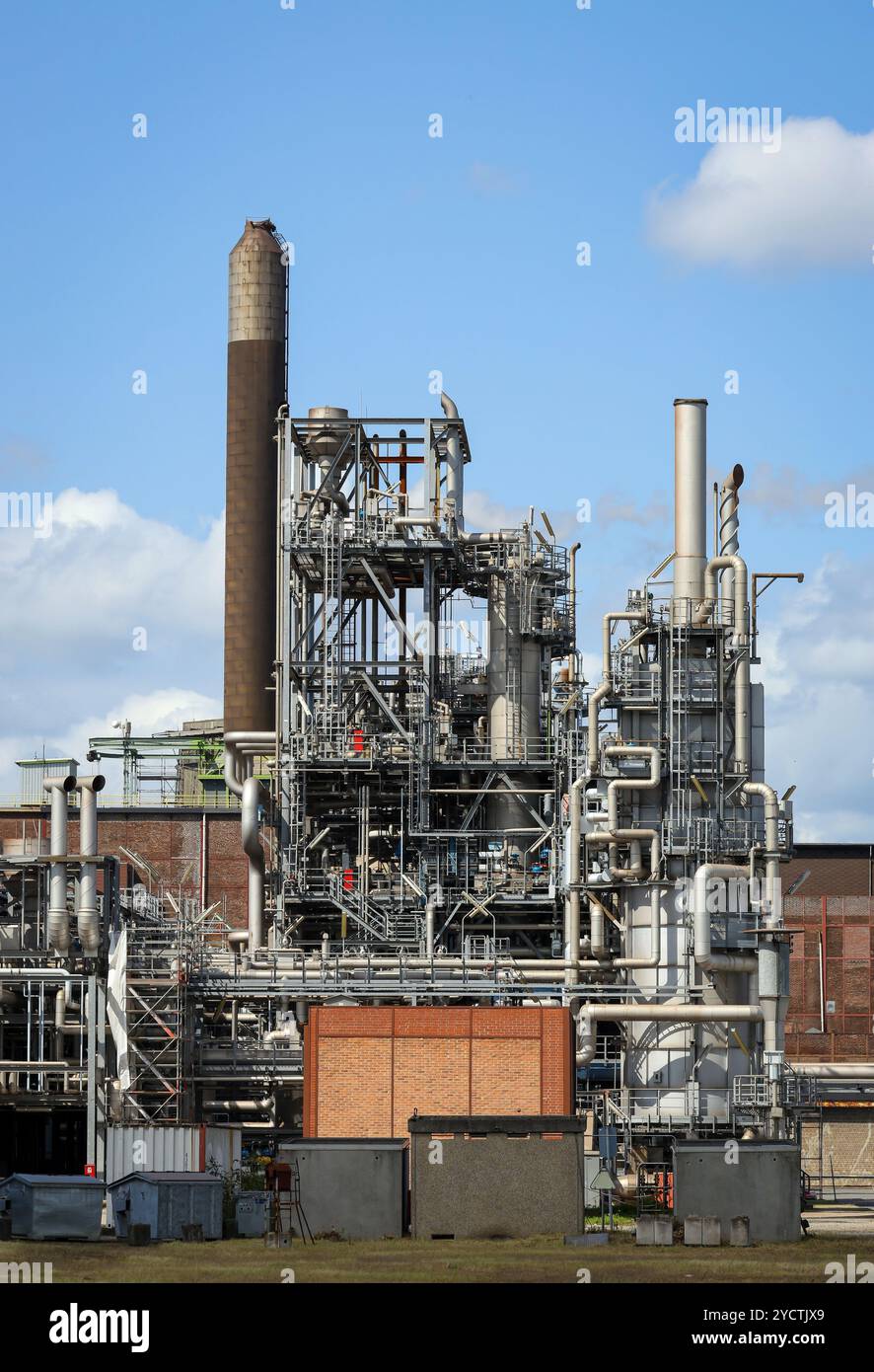 Oberhausen, Renania settentrionale-Vestfalia, Germania - Air liquide, produzione di idrogeno presso il parco chimico OQ Chemicals. Pianta DEL VAIOLO (ossidazione parziale) per a. Foto Stock