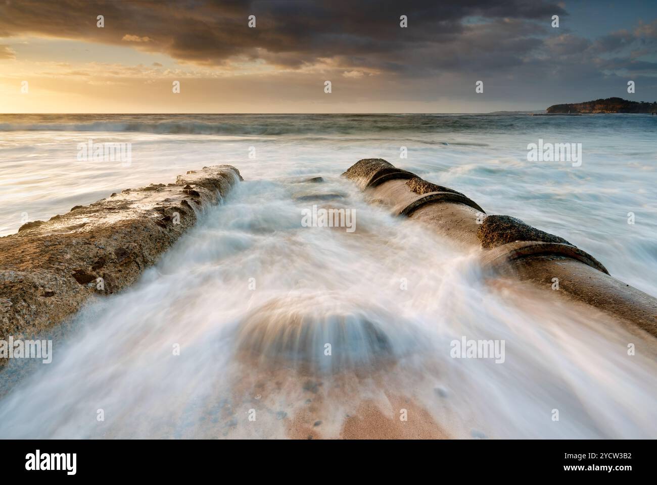 Tidal Flows Basin Beach Mona vale Foto Stock