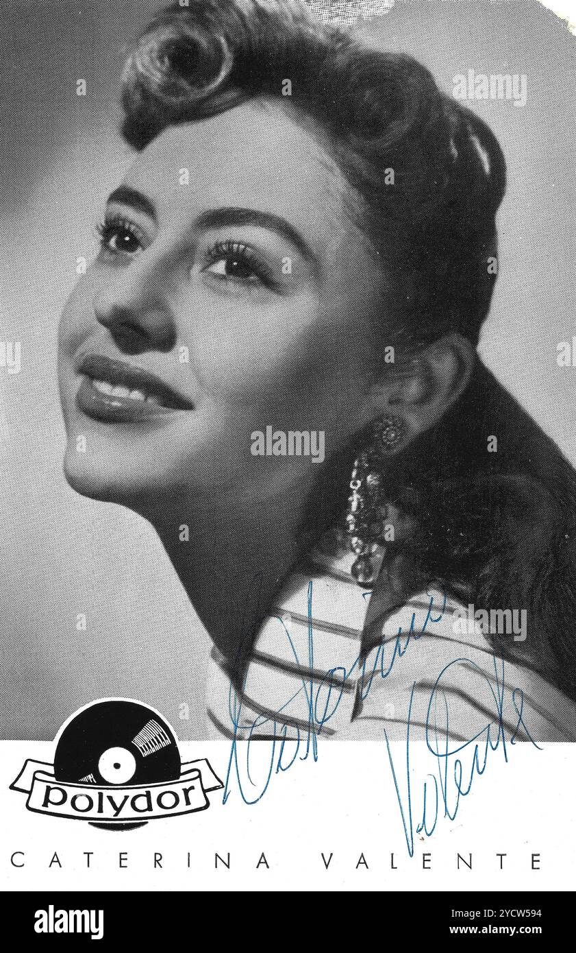 Caterina Valente - cantante e chitarrista italiana/francese Foto Stock