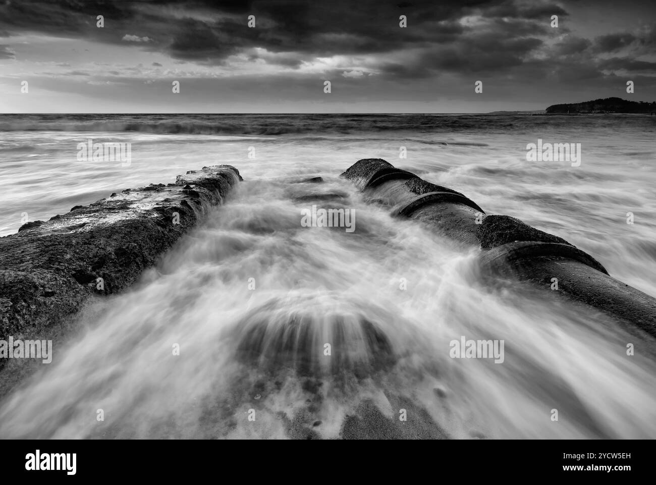 Tidal Flows Basin Beach Mona vale Foto Stock
