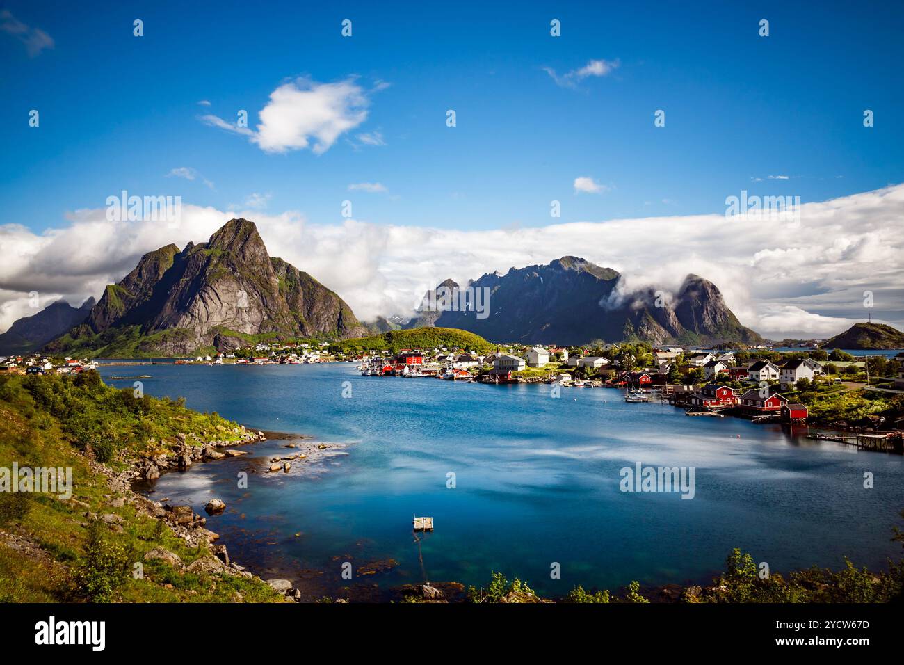 Isole dell'arcipelago delle Lofoten Norvegia Foto Stock
