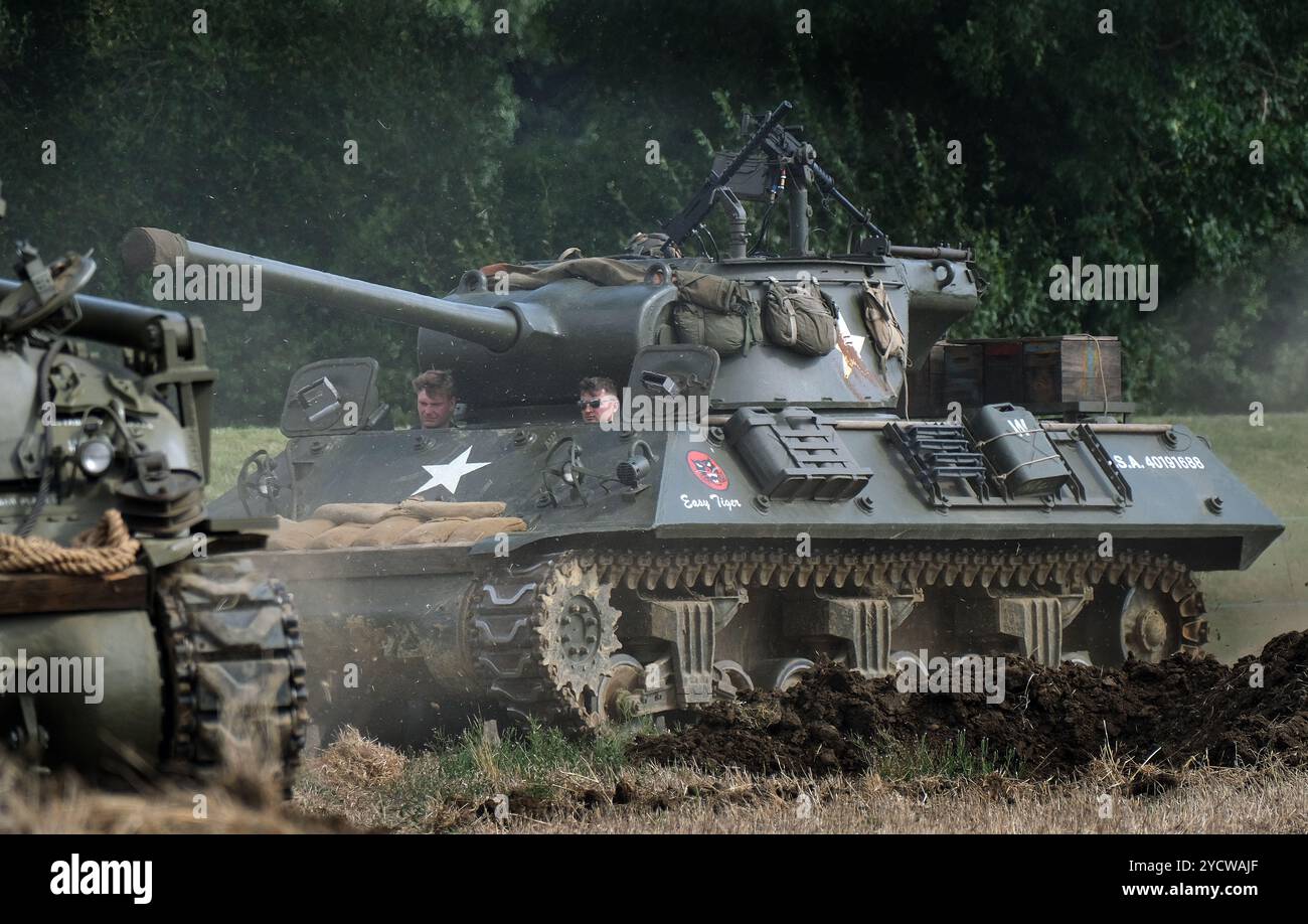 L'M18 Hellcat (ufficialmente denominato 76 mm Gun Motor Carriage M18 o M18 GMC) è un cacciacarri utilizzato dall'esercito degli Stati Uniti durante la seconda guerra mondiale Foto Stock