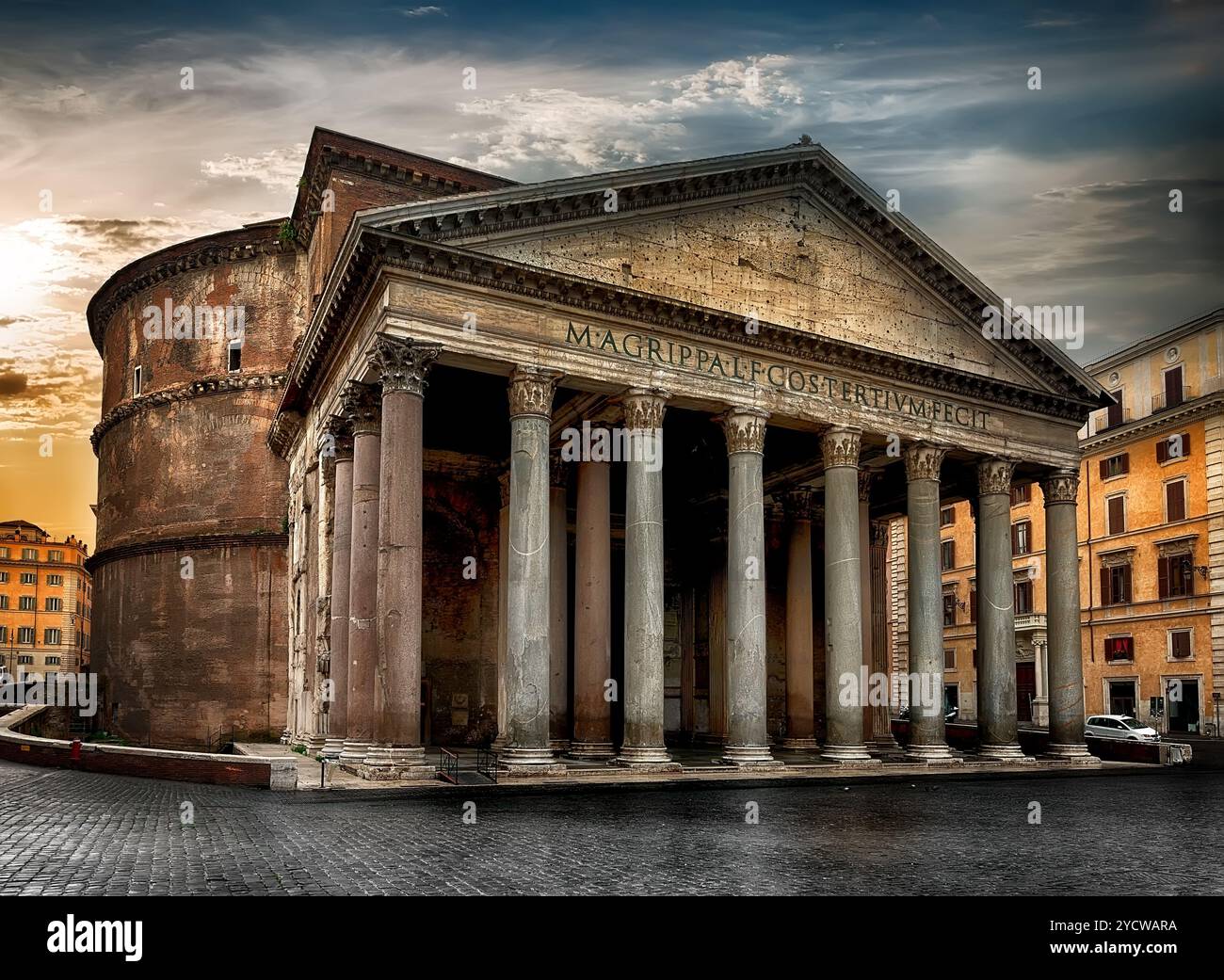 Antico romano Pantheon Foto Stock