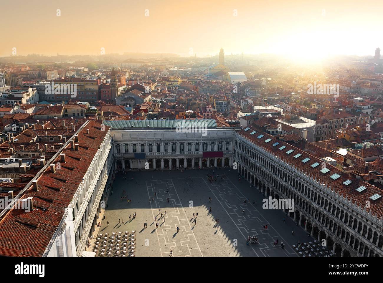 Vista di Piazza San Marco Foto Stock