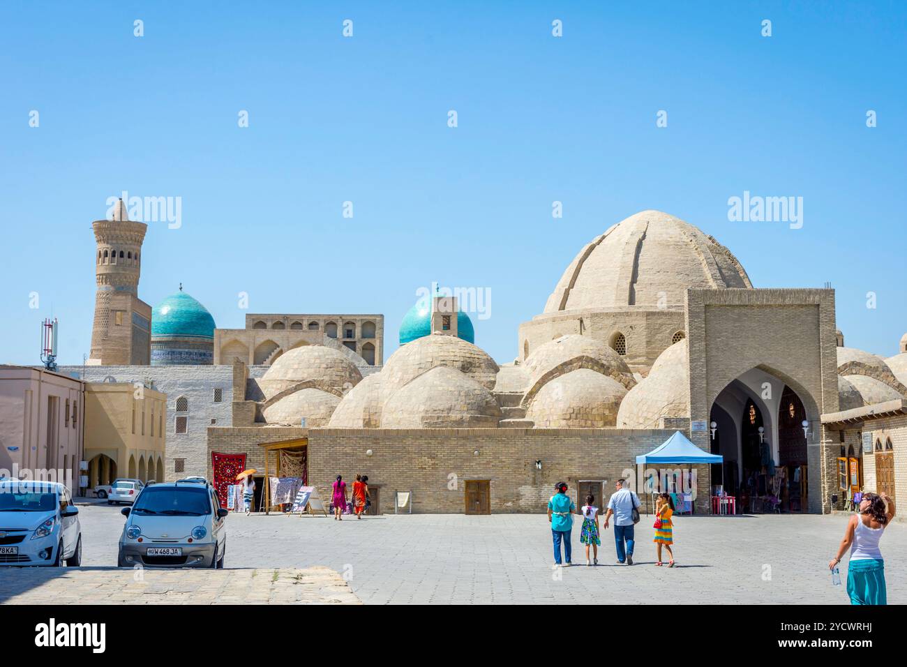 Bukhara taqi zargaron bazaar, Uzbekistan Foto Stock