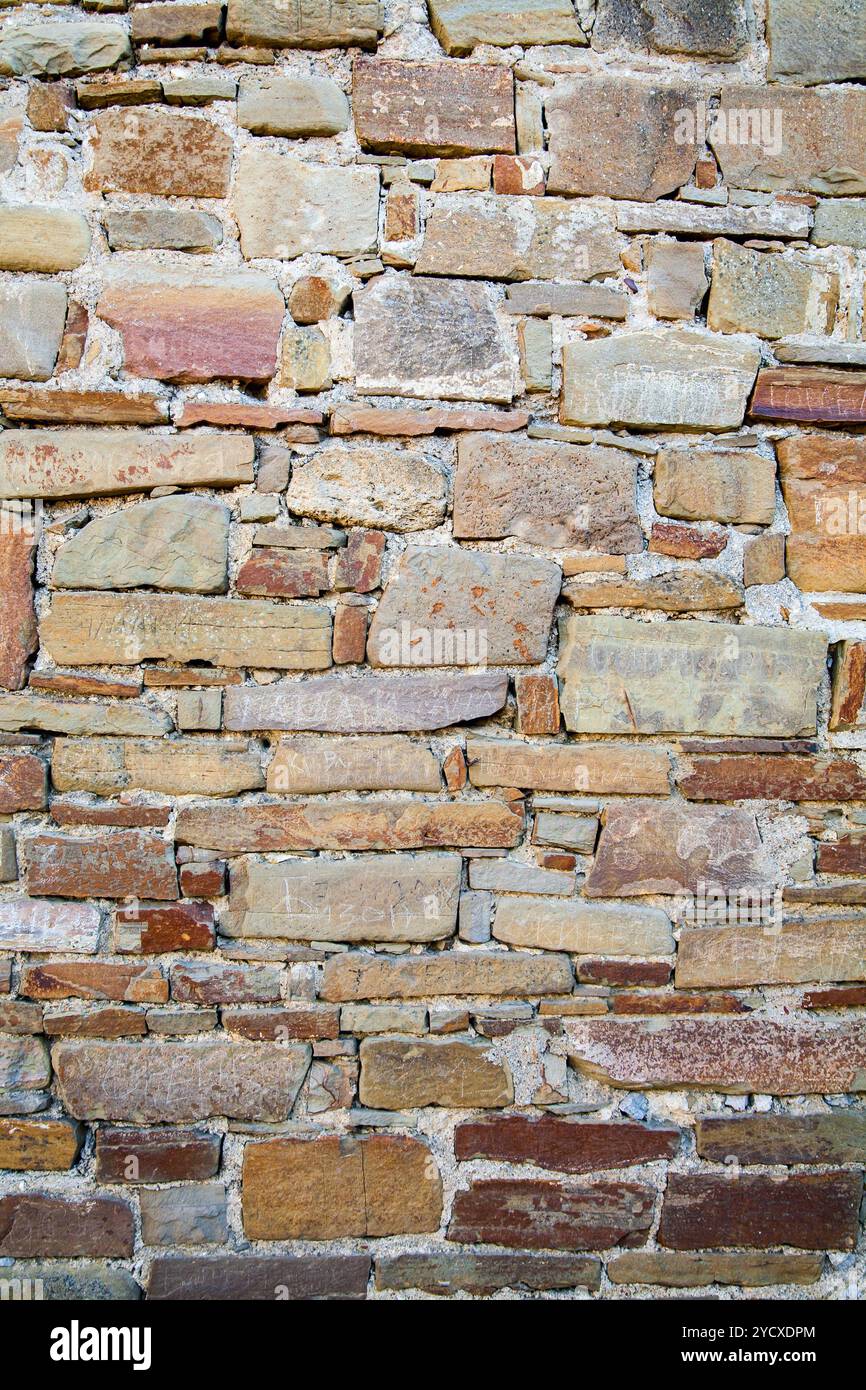 Muro di pietre come una texture Foto Stock