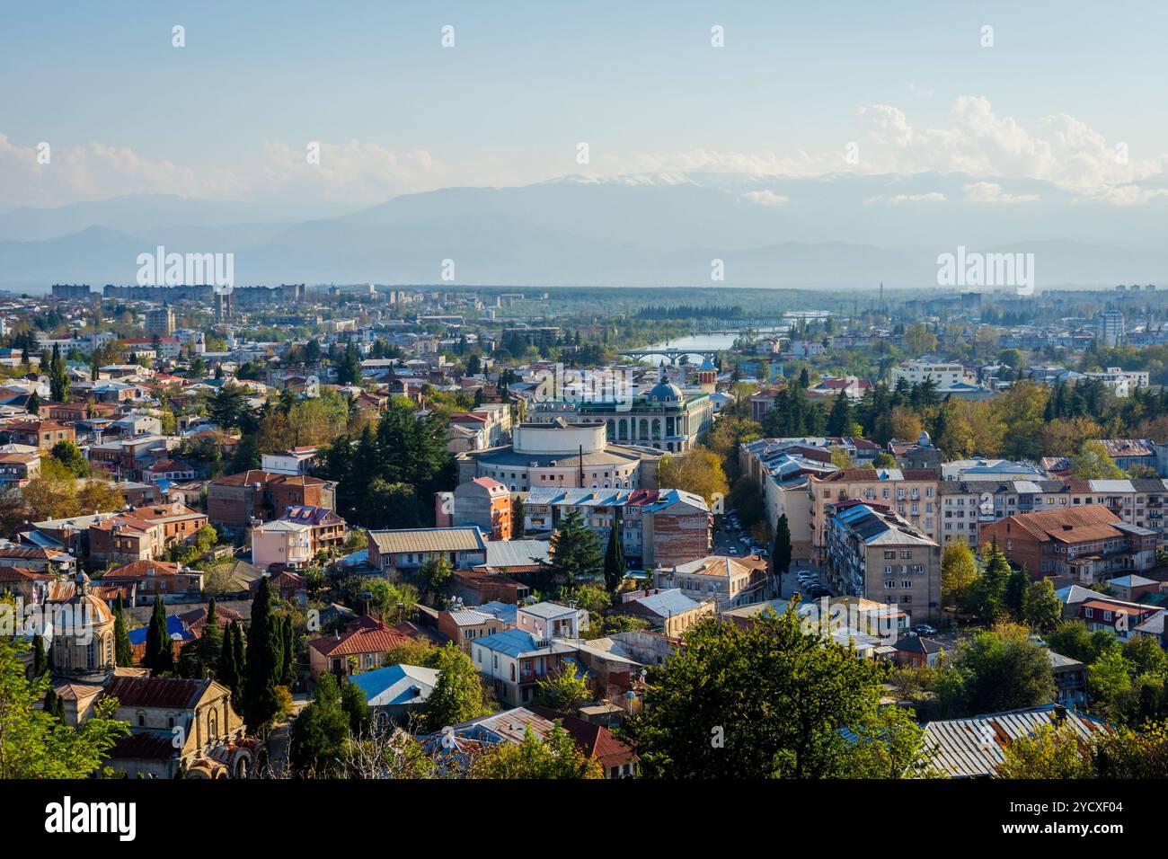 Vista su Kutaisi, Georgia Foto Stock