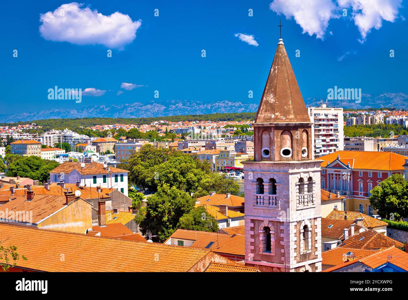 Città di Zadar landmarks e vista città Foto Stock