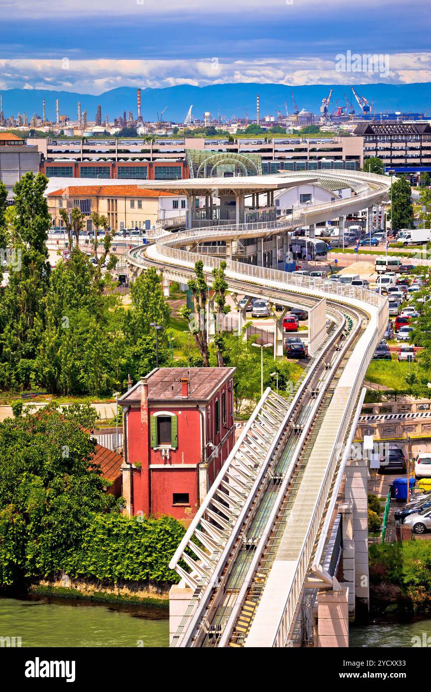Venezia People Mover aria rail transit system view Foto Stock
