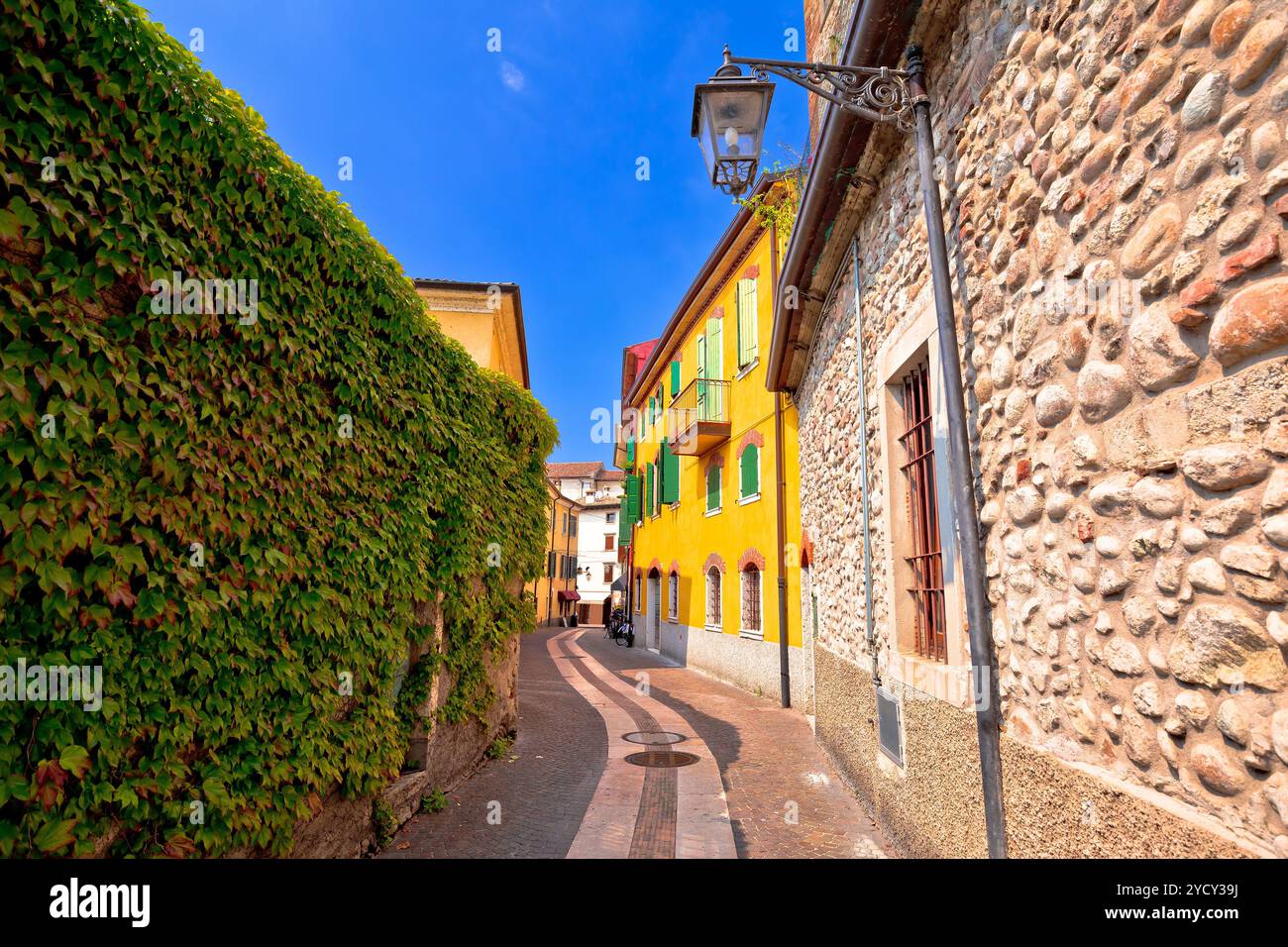 Città di Lazise vie di view Foto Stock