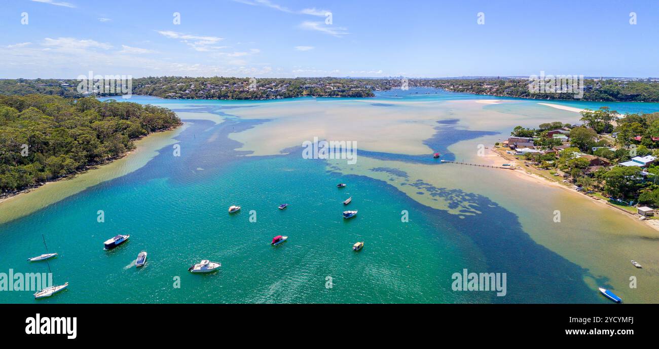 Port Hacking South Sydney Panorama Foto Stock