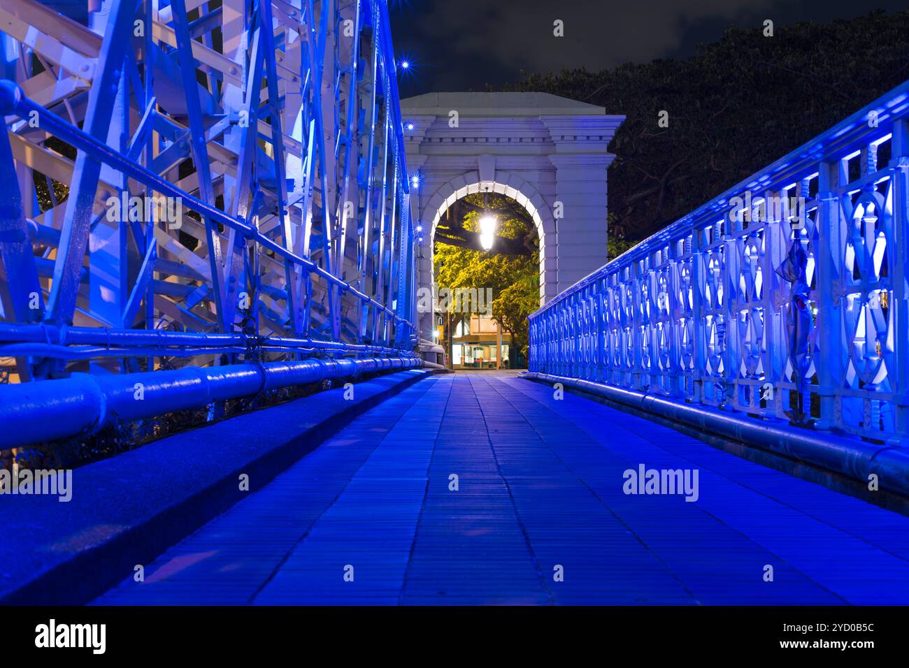 Passaggio pedonale di Singapore Foto Stock