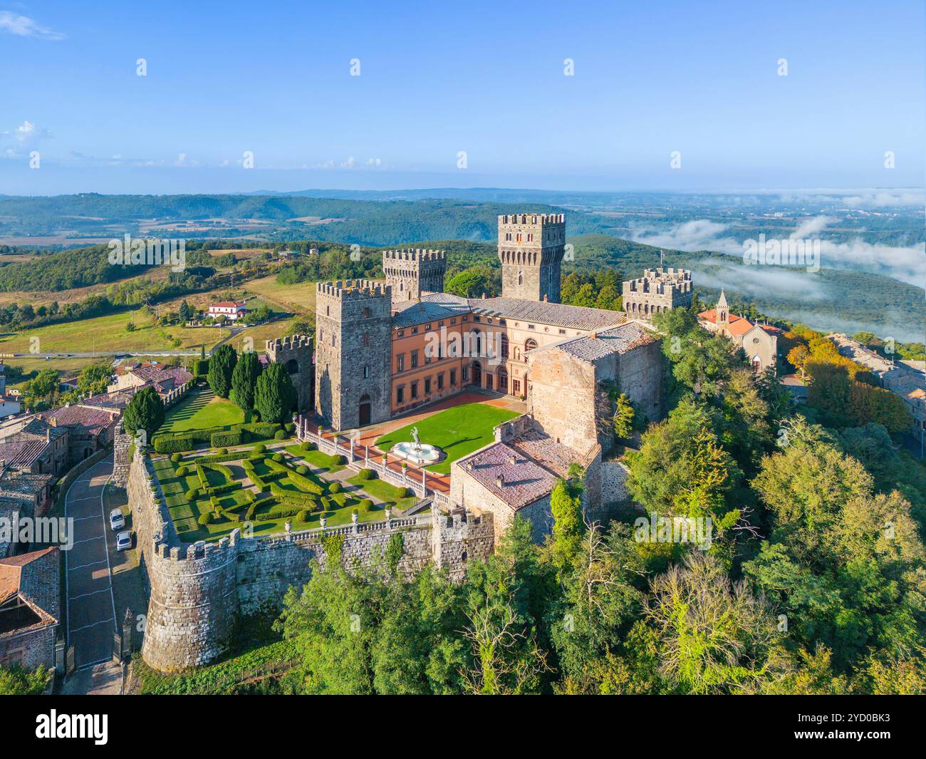 Torre Alfina, Virerbo, Lazio, Italia Foto Stock