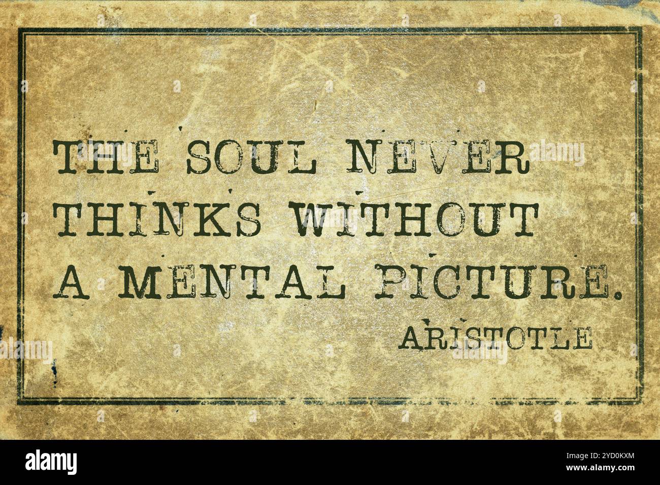 Un'anima pic Aristotele Foto Stock