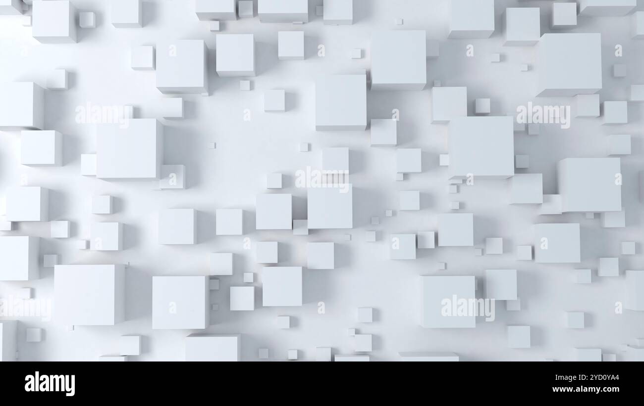 Concept digitale cubi 3d sfondo astratto del wallper digitale Foto Stock