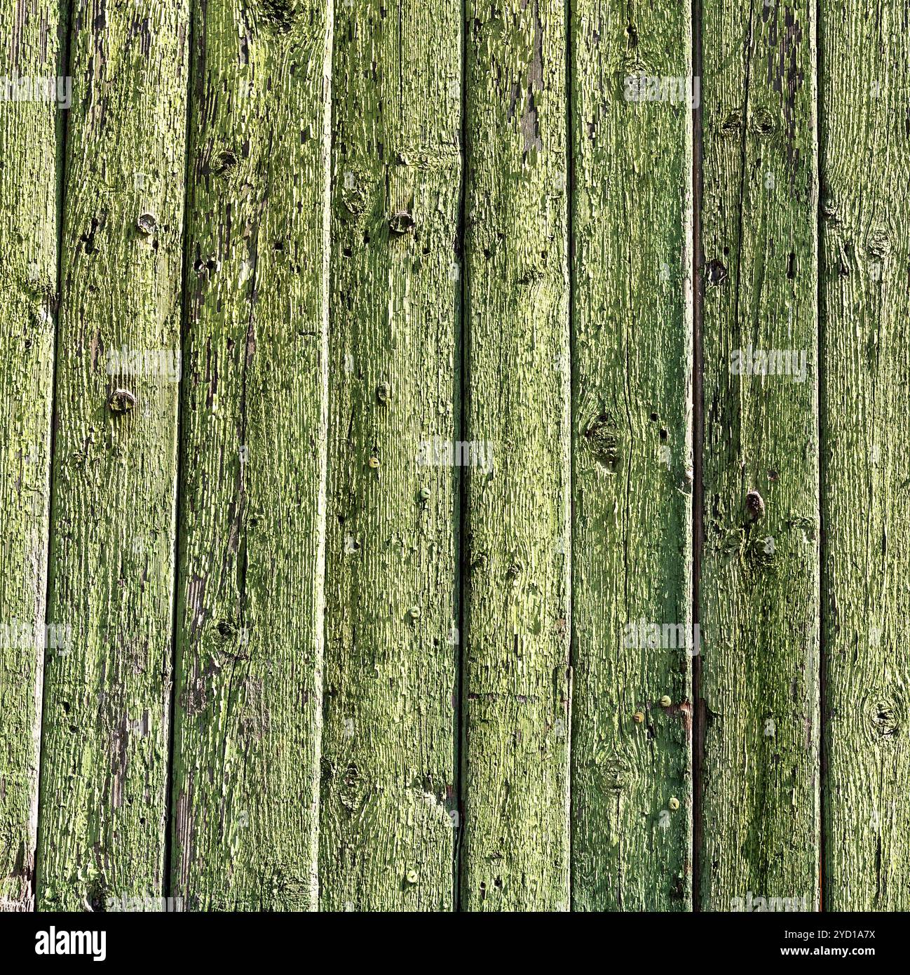 Le tavole di legno sono rivestite con la vernice squallida Foto Stock