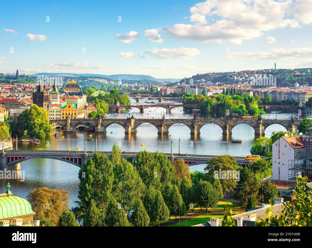 Ponti a Praga Foto Stock