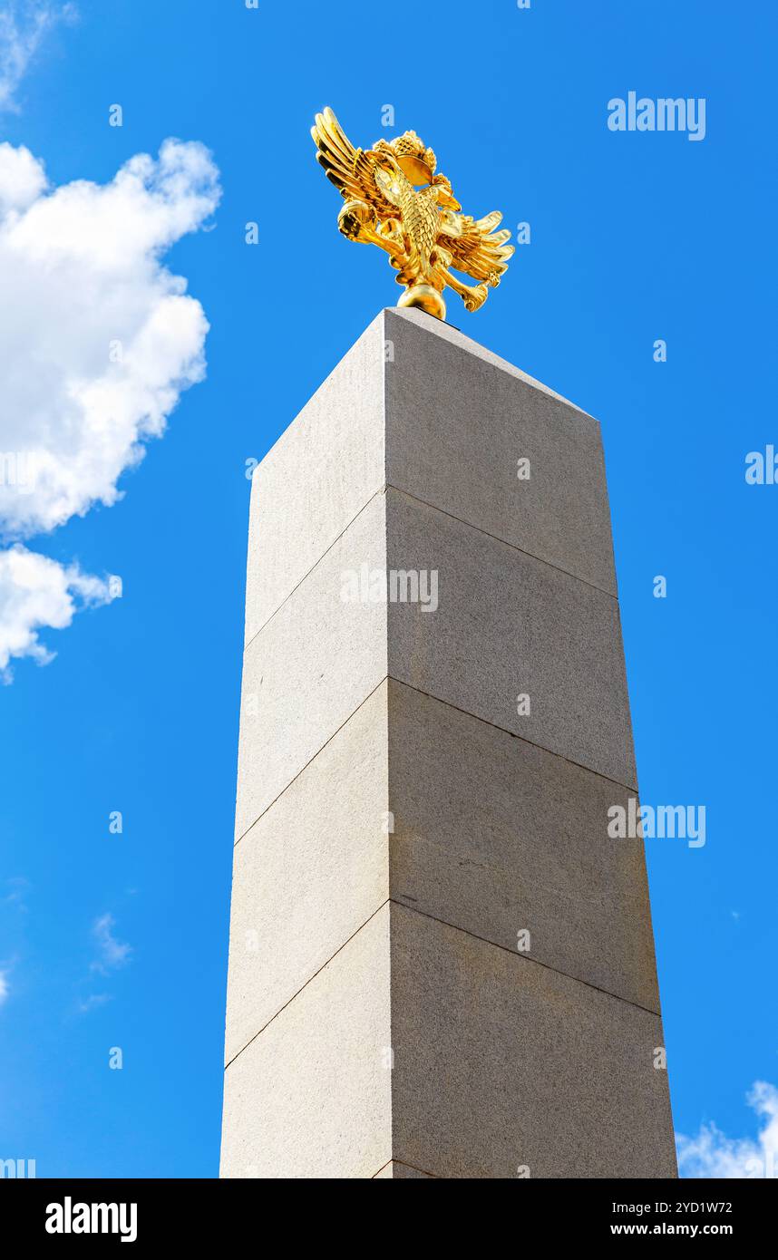Stemma russo aquila a doppia testa Foto Stock