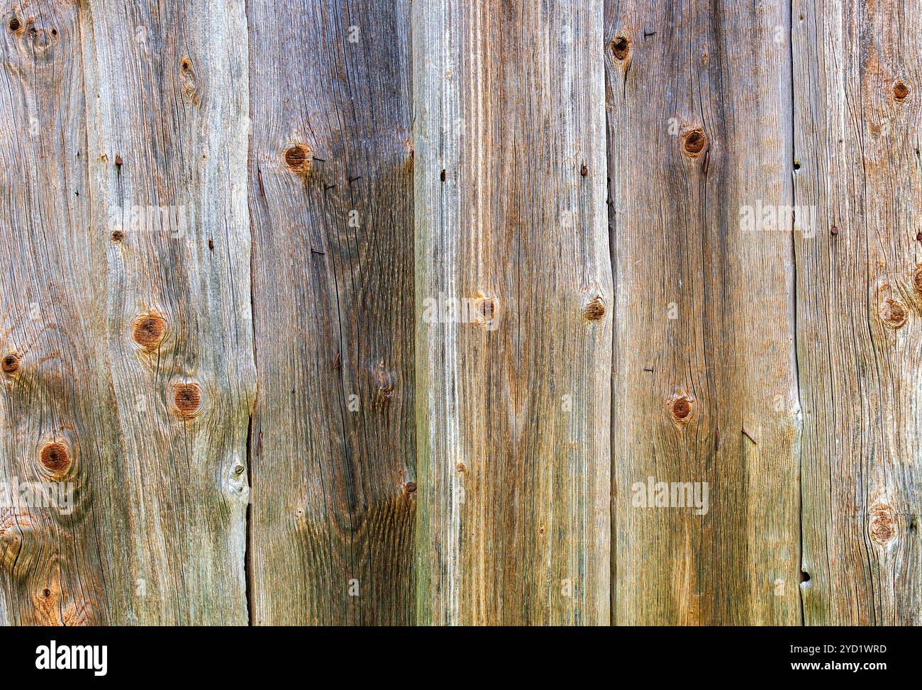 Pannelli di legno grezzo con incrinature come sfondo Foto Stock