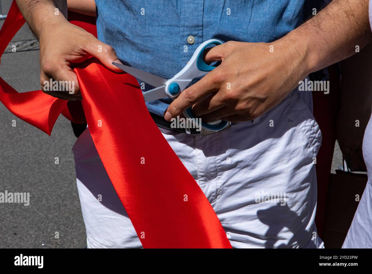 Atmosfera al mercato agricolo all'aperto. Foto Stock