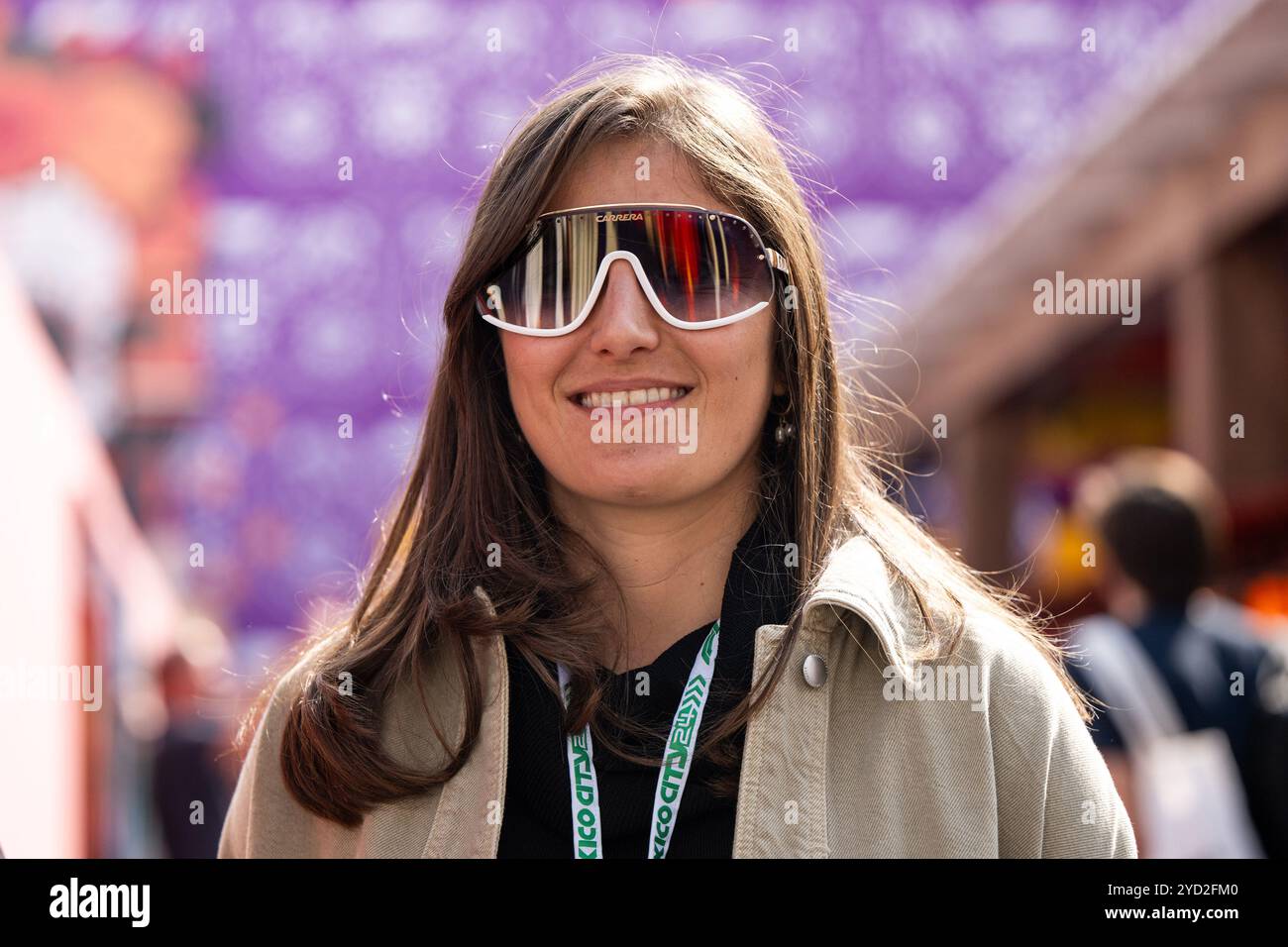 Tatiana Calderon (Kolumbien, Rennfahrerin und Botschafterin des Mexico City Grand Prix), mex, Formel 1 Weltmeisterschaft, Grand Prix von Mexiko City, autodromo Hermanos Rodriguez, Media Day, 24.10.2024 foto: Eibner-Pressefoto/Michael Memmler Foto Stock