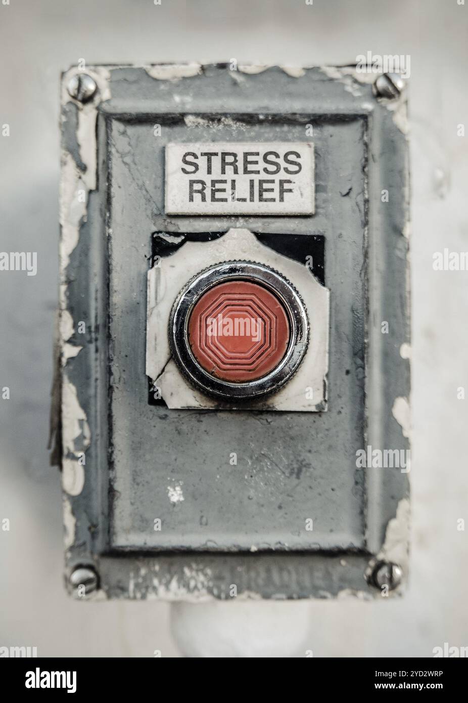 Grungy stile industriale Stress pulsante in rilievo Foto Stock