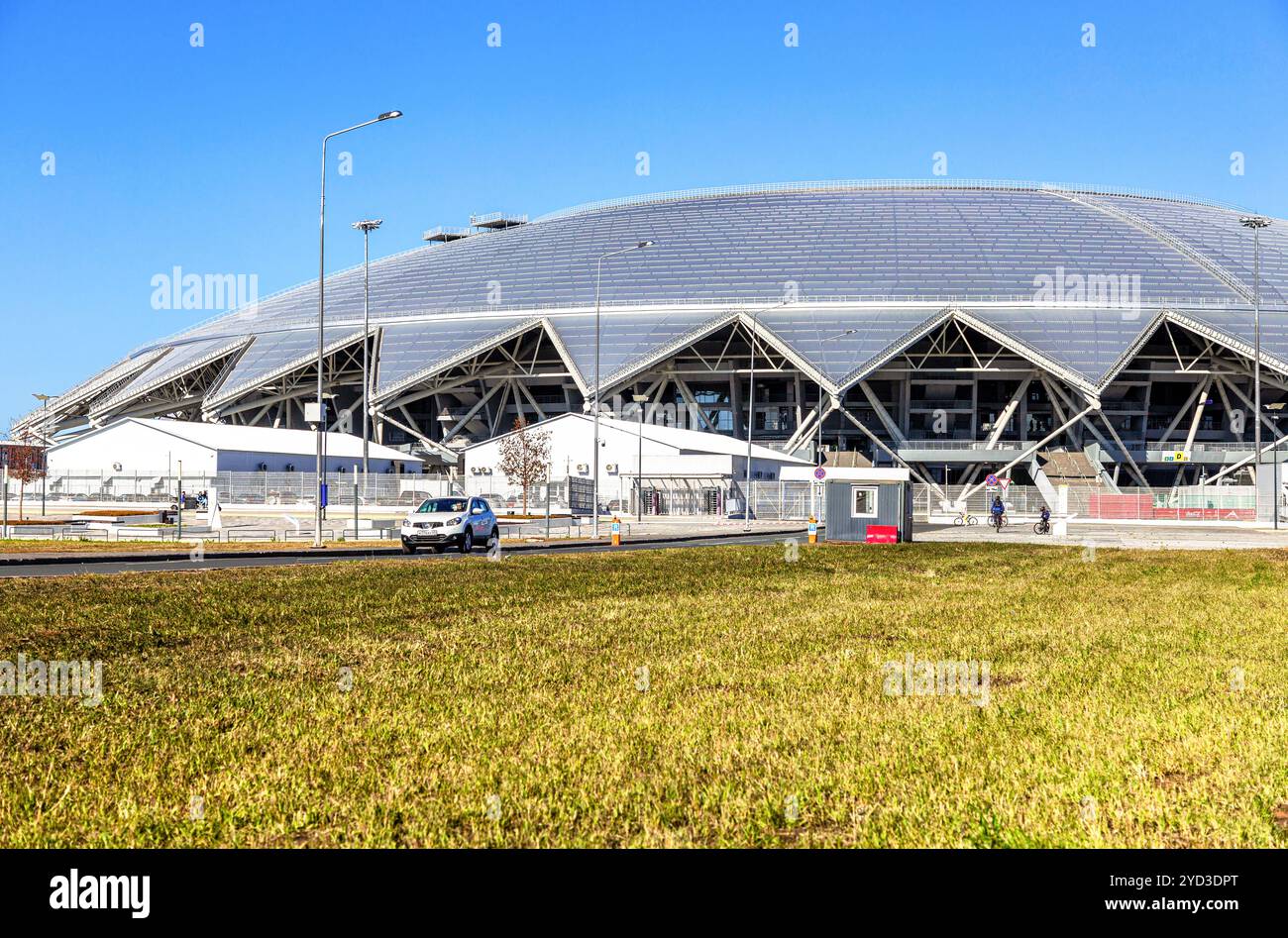 Stadio di calcio Samara Arena nelle giornate di sole Foto Stock