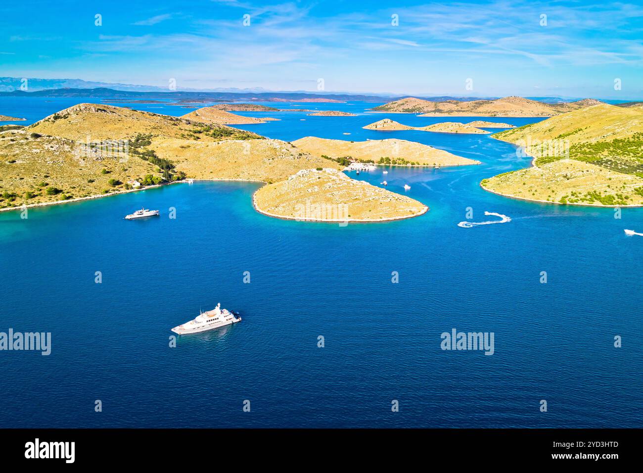 Kornati. Vista aerea dell'arcipelago dell'isola del parco nazionale di Kornati Foto Stock