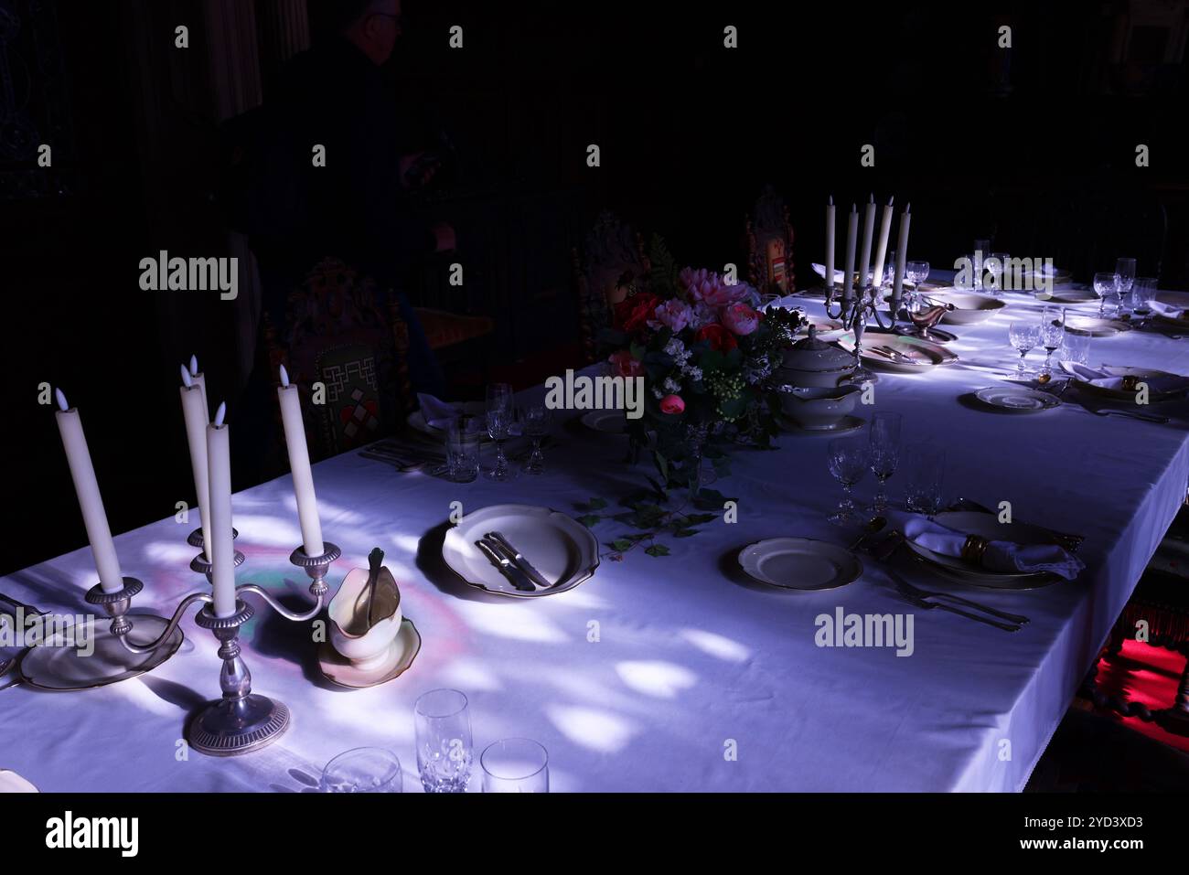 Burg, Schloss, Mittelalter, Reichsburg, Cochem, Rheinland Pfalz, Deutschland, Mosel, Die Reichsburg ist ein Märchenschloss Foto Stock