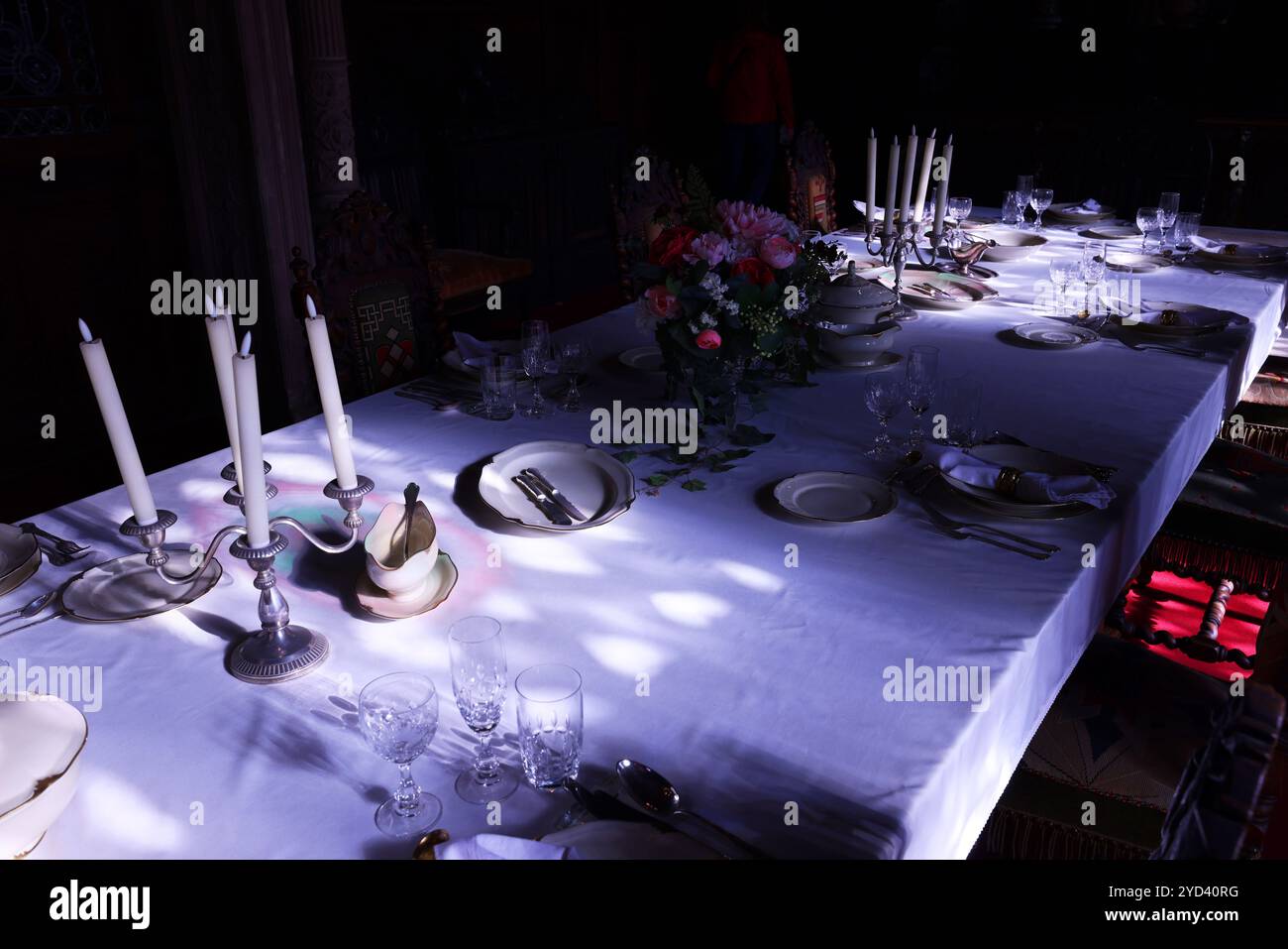 Burg, Schloss, Mittelalter, Reichsburg, Cochem, Rheinland Pfalz, Deutschland, Mosel, Die Reichsburg ist ein Märchenschloss Foto Stock