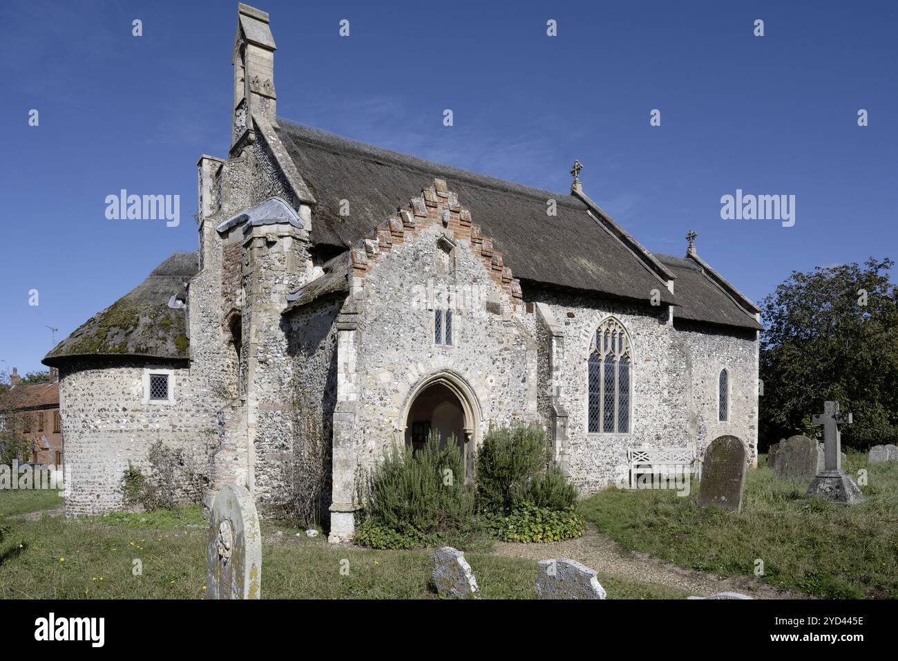 St Lawrence Church, Cromer Road, Ingworth, Norfolk, Inghilterra, REGNO UNITO Foto Stock