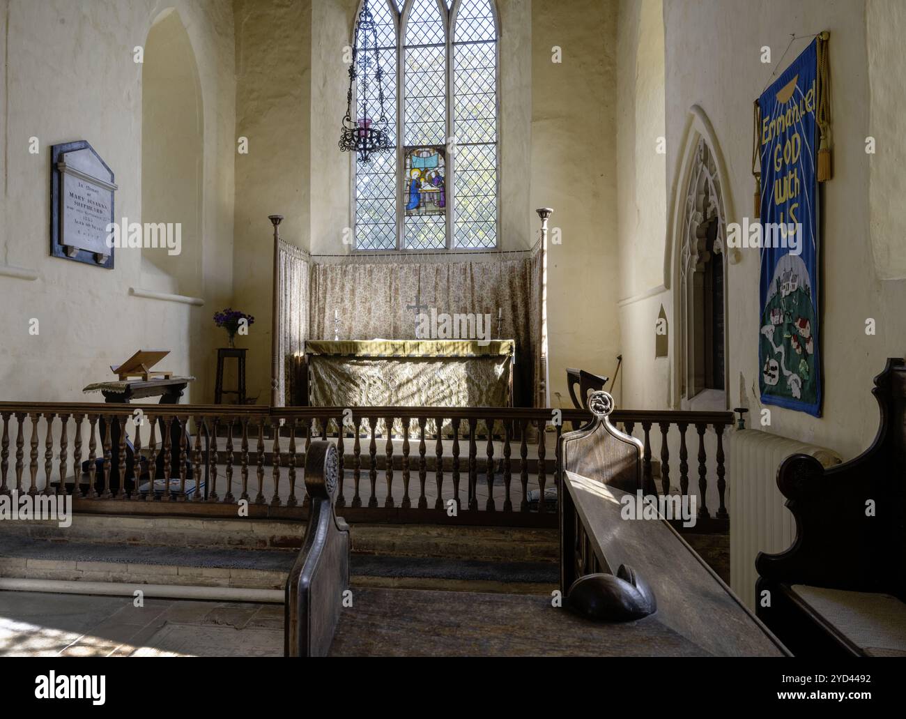 St Lawrence Church, Cromer Road, Ingworth, Norfolk, Inghilterra, REGNO UNITO Foto Stock