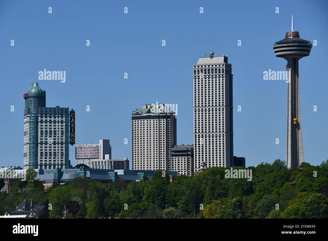 Skylon Tower alle cascate del Niagara in Ontario, Canada Foto Stock