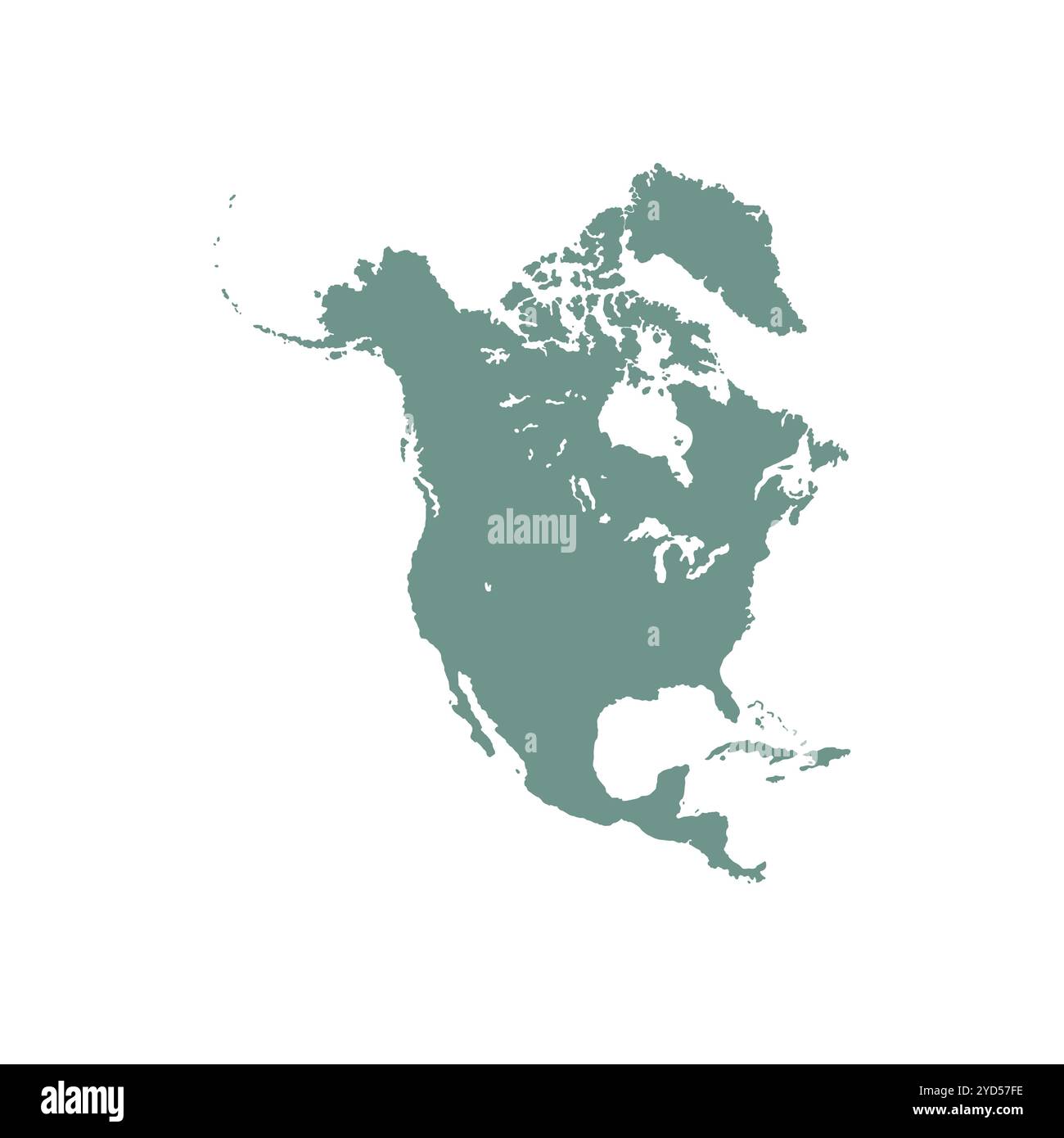 Mappa del Nord America, insegna silhouette. Mappa del mondo Globe. Illustrazione vettoriale isolata su sfondo bianco. Continente americano Illustrazione Vettoriale