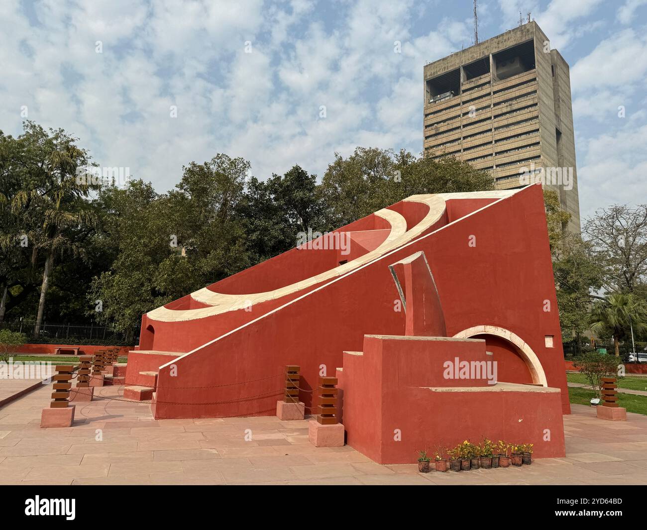 Jantar Mantar Observatory a Delhi, India Foto Stock
