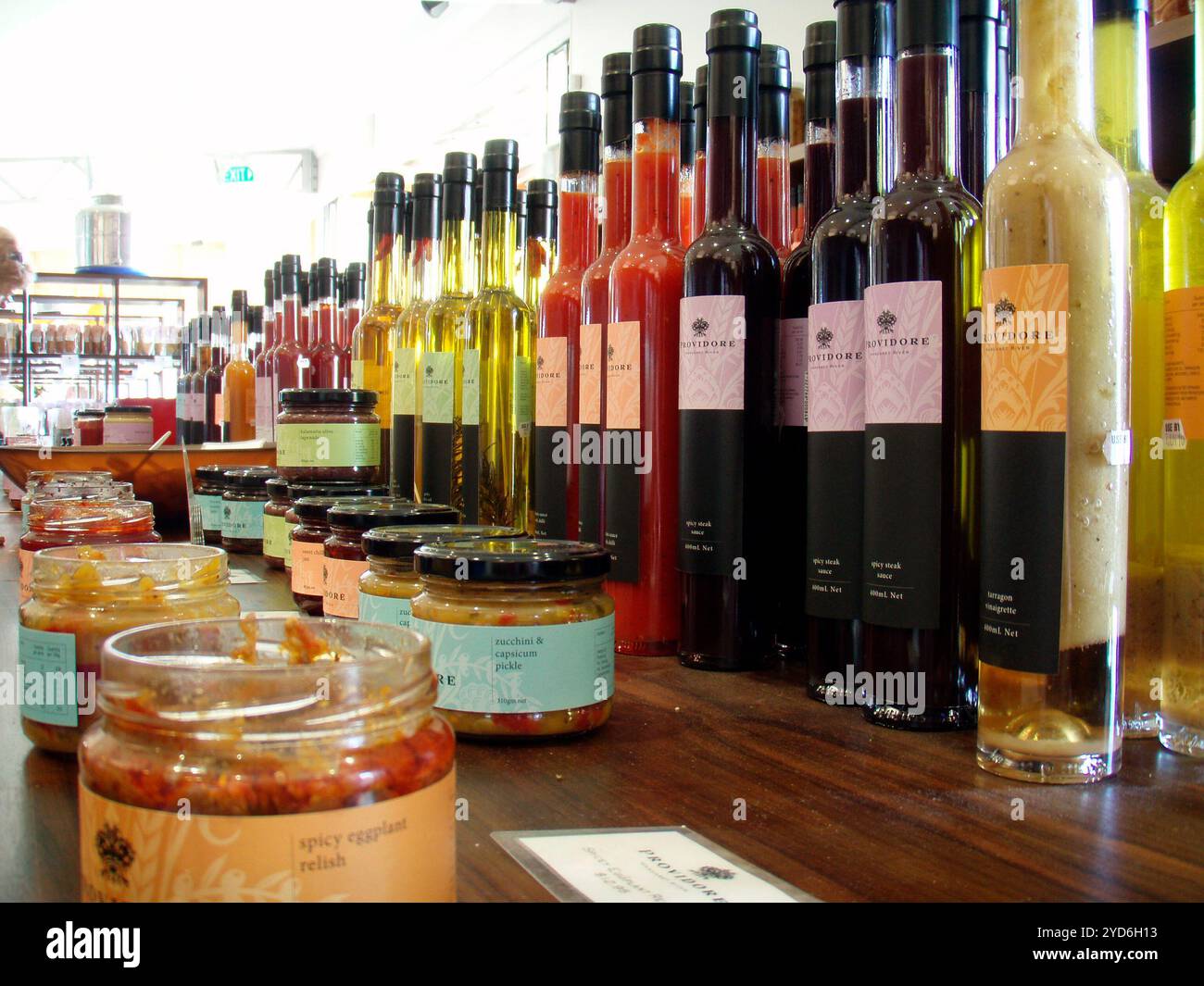 La disposizione del cibo nel settore della ristorazione Foto Stock