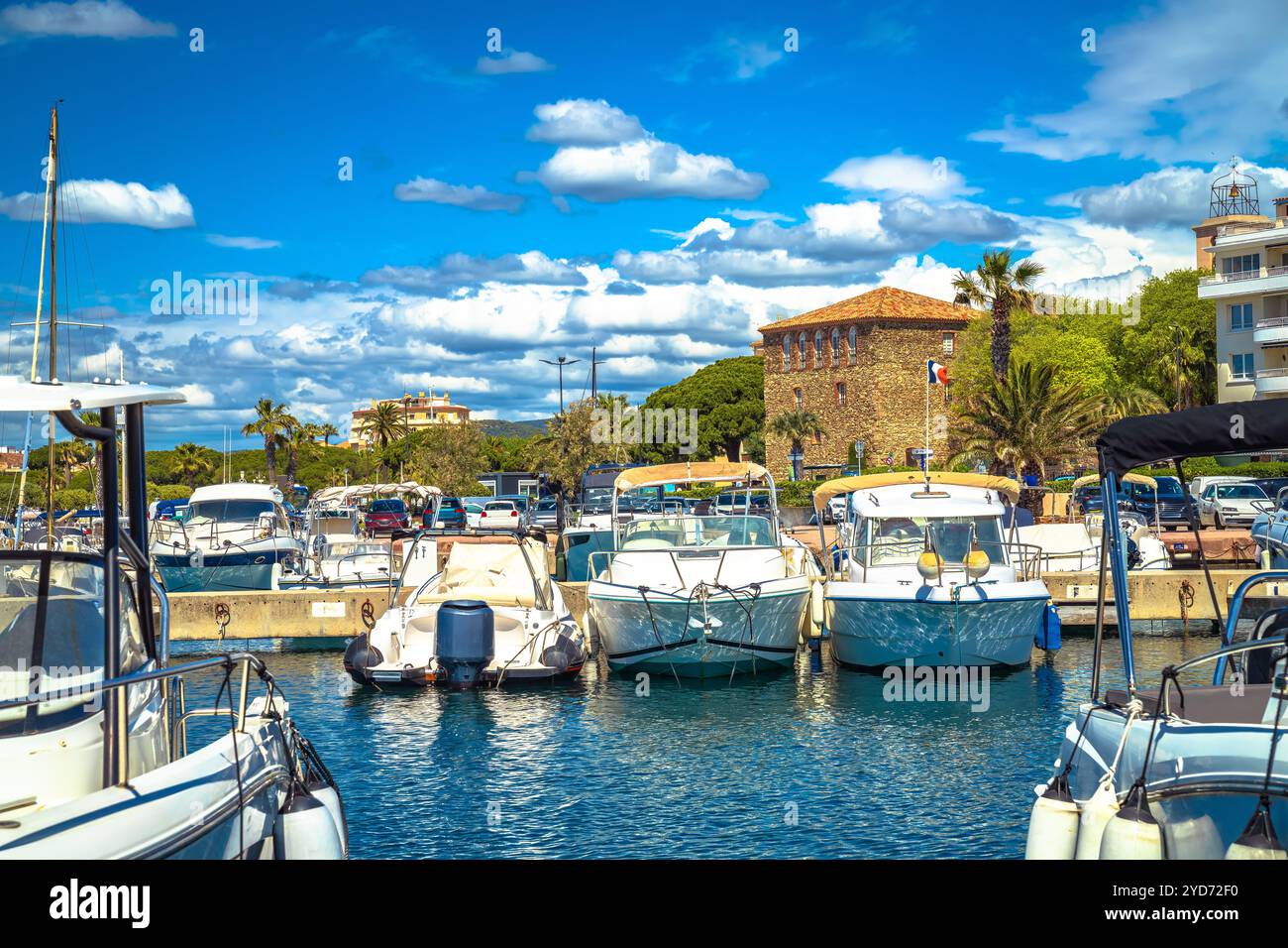 Vista sul lungomare di Sainte Maxime Foto Stock