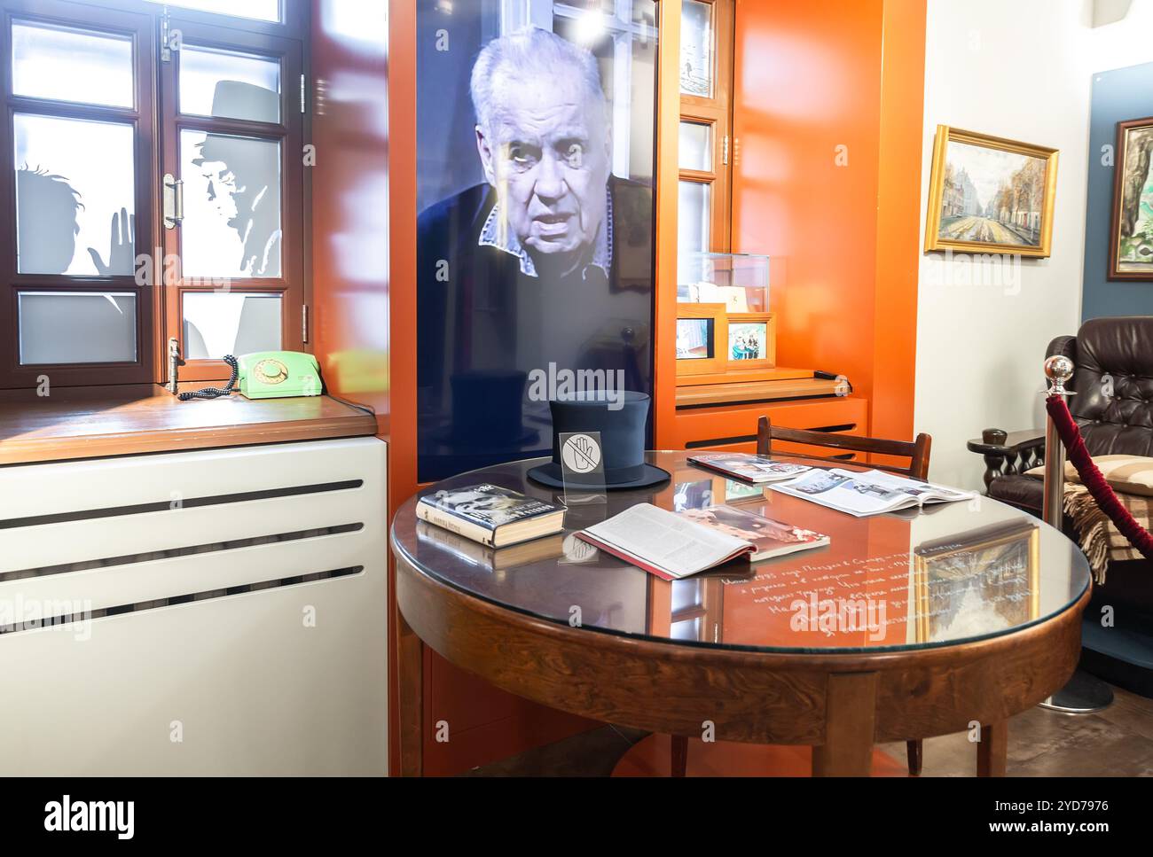 Interno del museo del regista russo Eldar Ryazanov Foto Stock