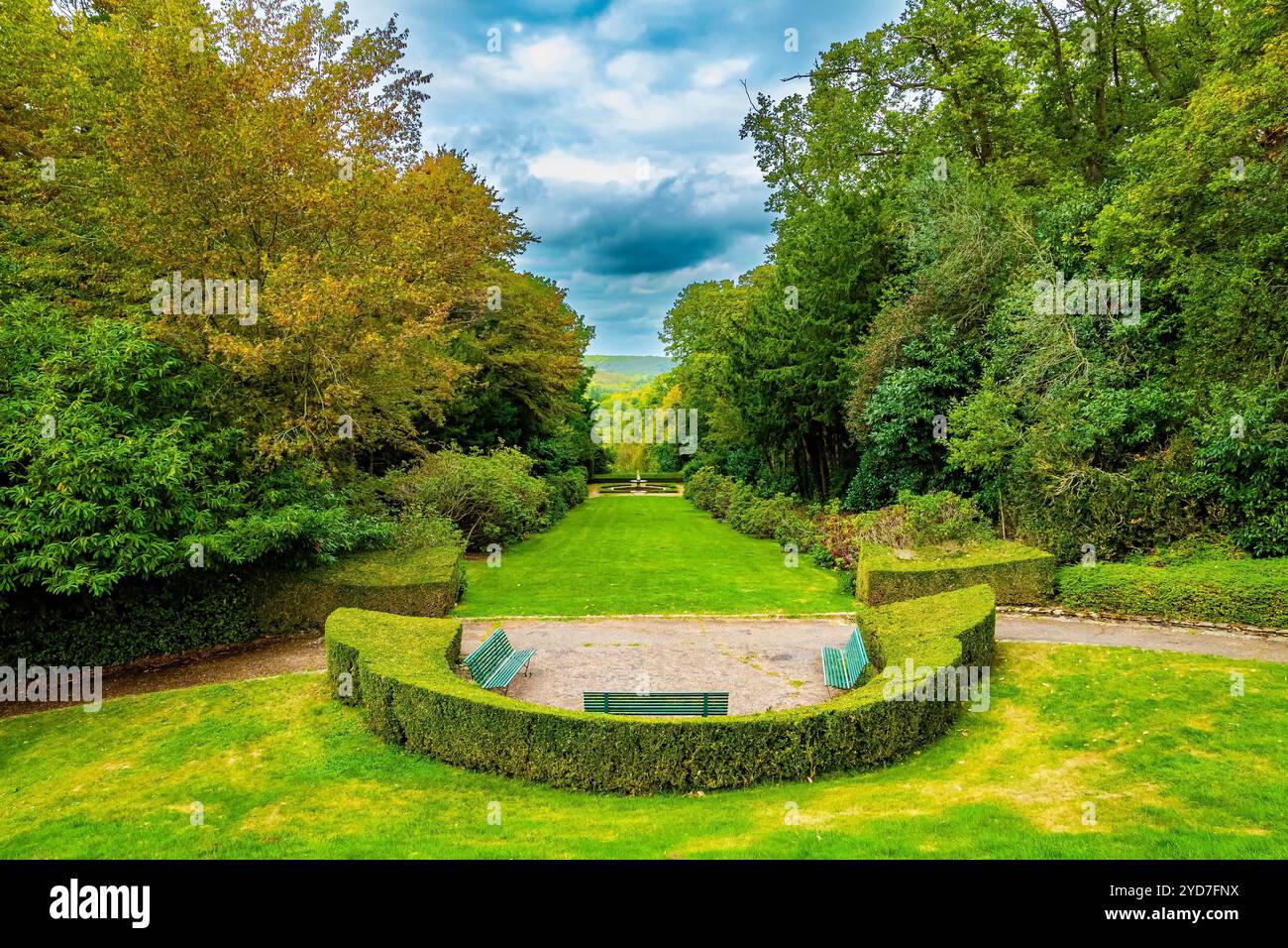 Prati tagliati Foto Stock