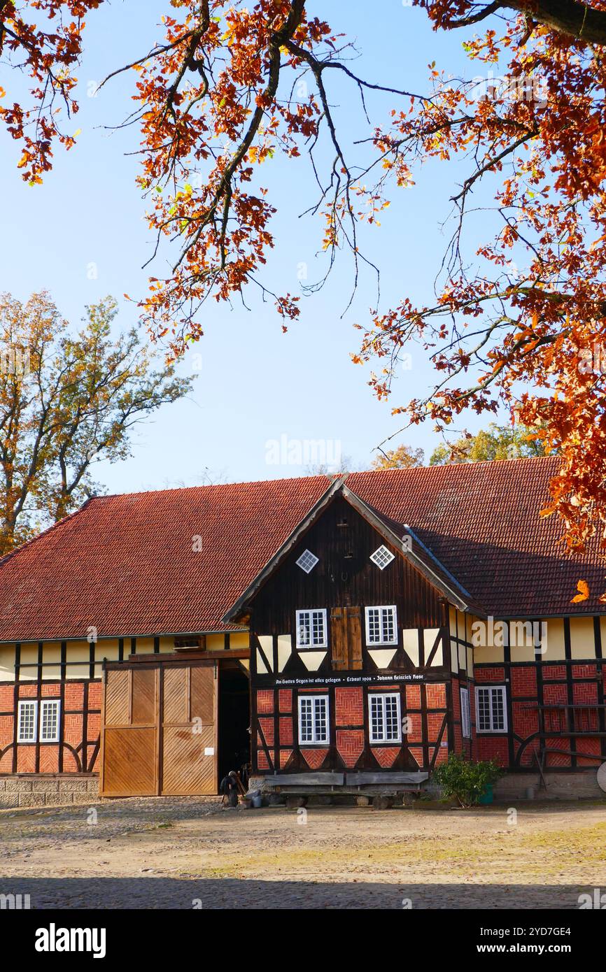 Museo di storia locale e trattori Niendorf i, Germania Foto Stock