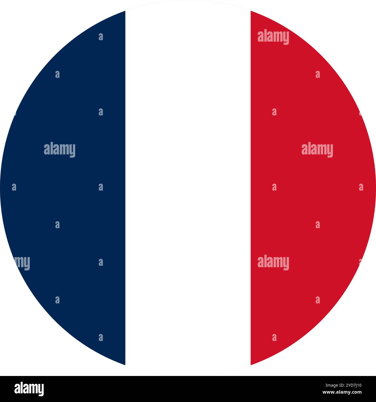 Bandiera cerchio Francia, bandiera cerchio di Francia, immagini vettoriali Illustrazione Vettoriale