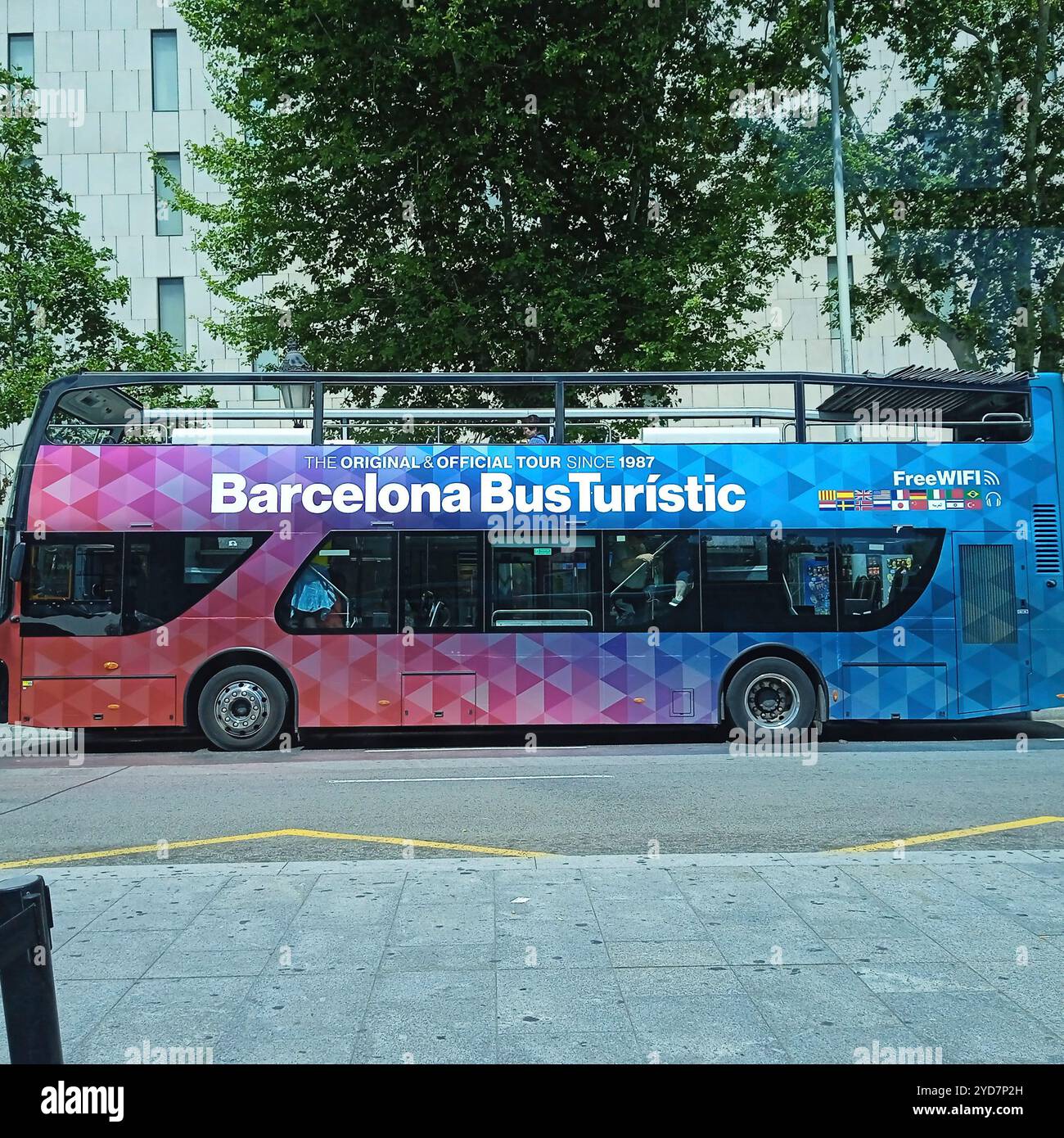 Barcellona è una meta turistica molto conosciuta Foto Stock