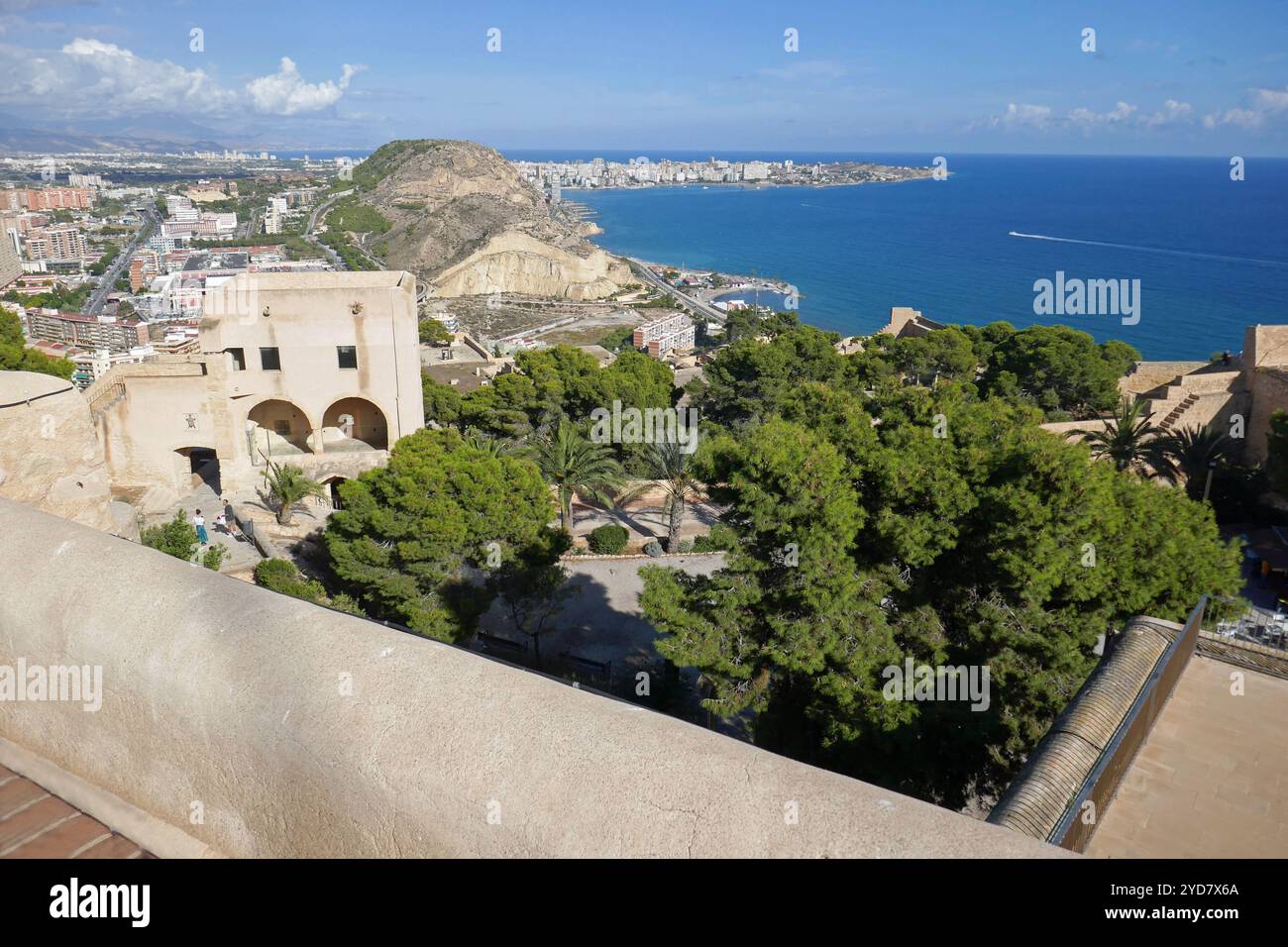 Castillo de Santa BÃ¡rbara ad Alicante, Spagna Foto Stock