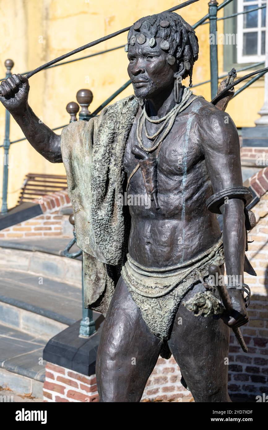 Nommoa (Doman) Goringhiqua leader della prima guerra Khoi-olandese nel 1659 Foto Stock