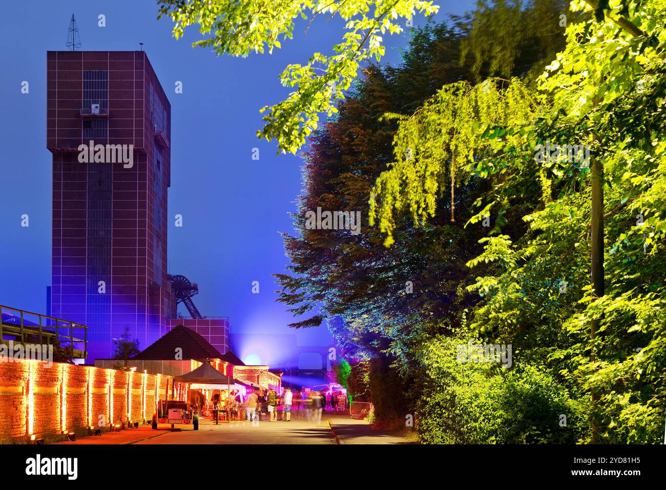 Teste di martello della miniera Heinrich Robert allo strato extra, Bergwerk Ost, Hamm, Germania Foto Stock