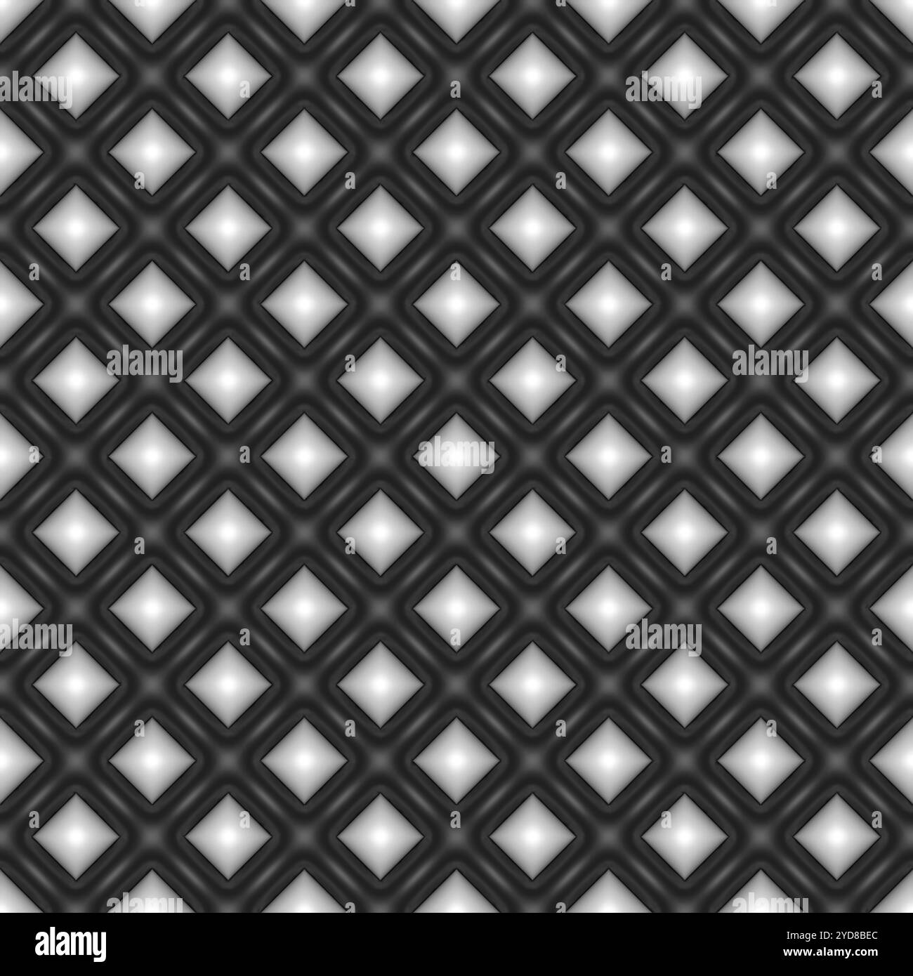 Motivo tileabile stile Diamond senza cuciture. Stile Puffy gonfiato. Trama infinita per carta da parati, imballaggi, carta da imballaggio e così via Foto Stock