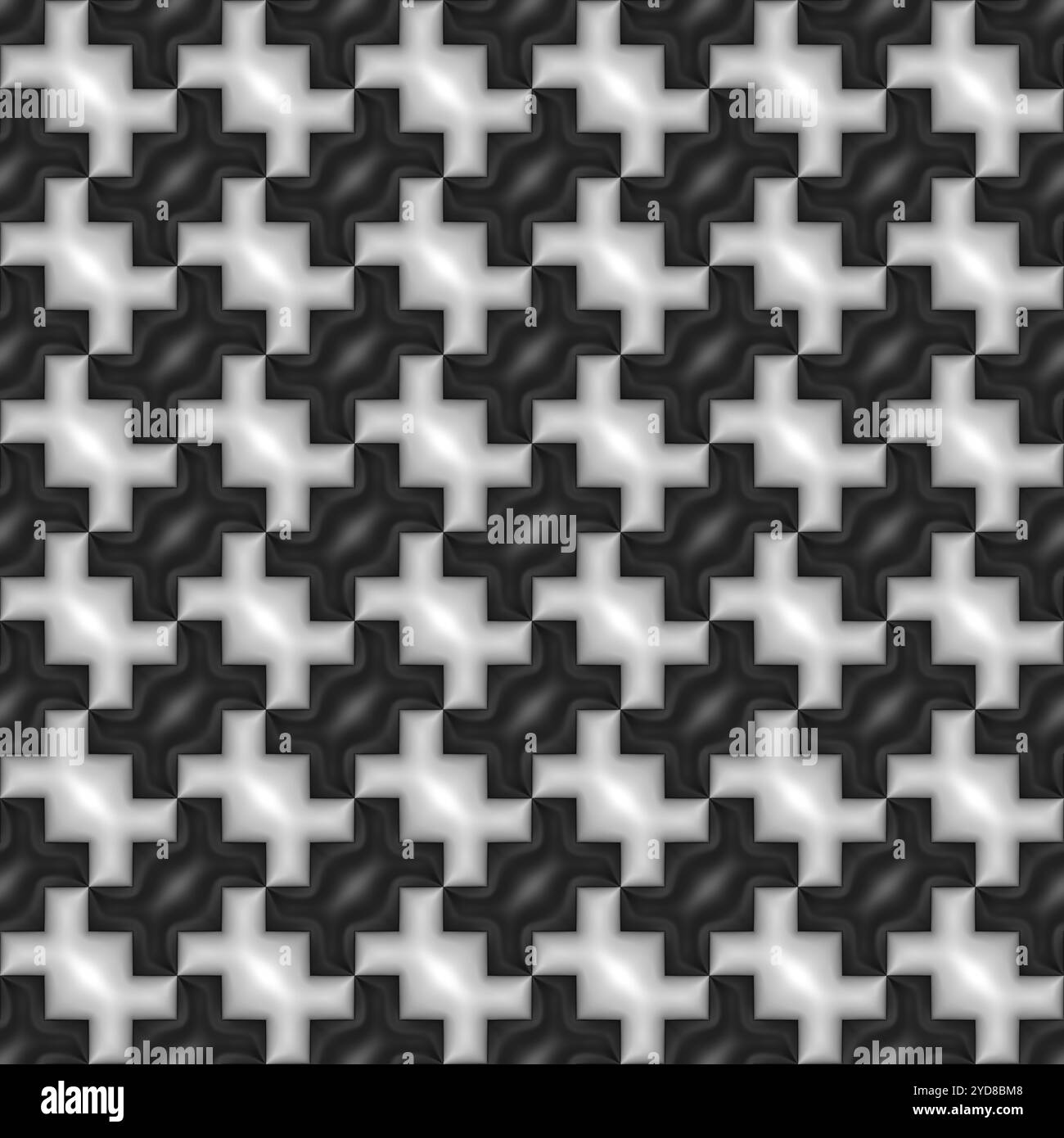 Motivo elegante e impeccabile. Stile Puffy gonfiato. Trama infinita per carta da parati, imballaggi, carta da imballaggio e così via Foto Stock